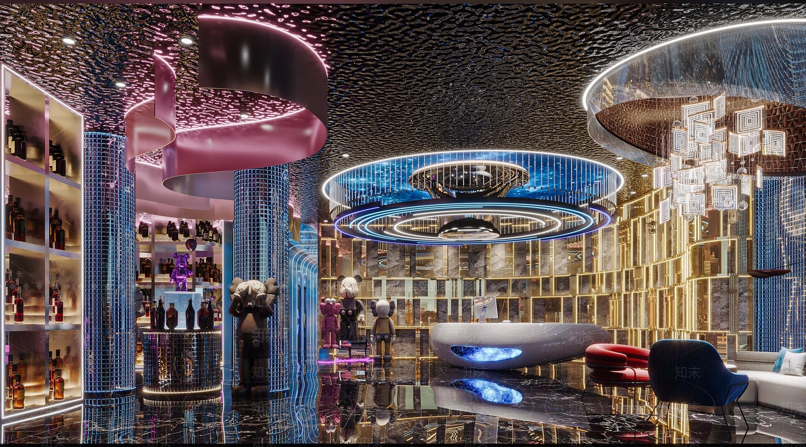 现代科技网红KTV3D模型下载【ID:1150705725】