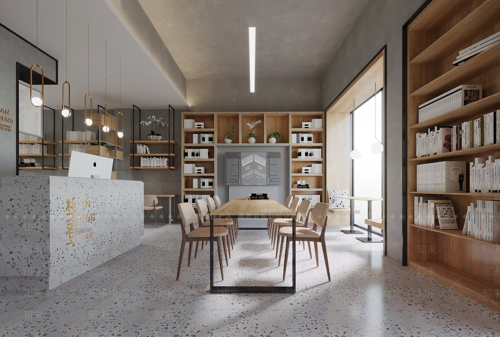 现代书店3D模型下载【ID:1150706736】
