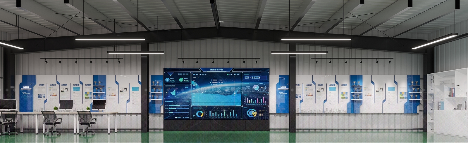 现代科技实验室3D模型下载【ID:1150707491】
