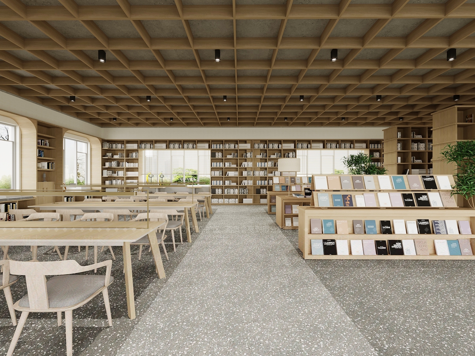 现代书店3D模型下载【ID:1150708428】
