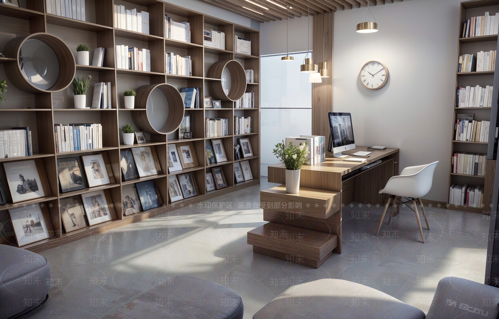 现代风格书店SU模型下载【ID:1150825071】