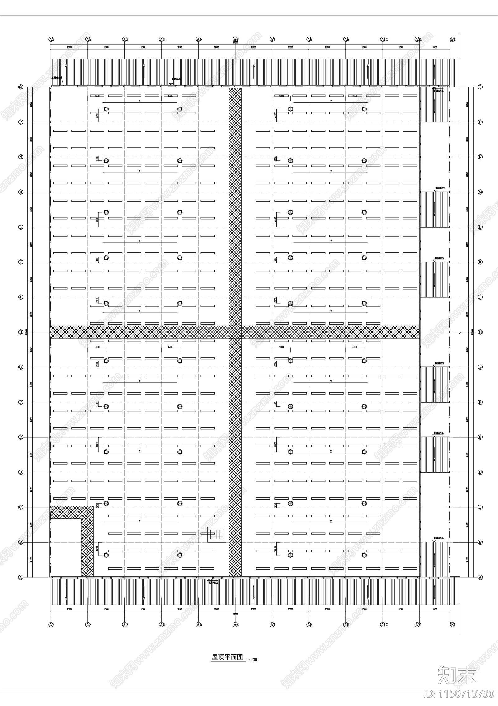 某物流园大型仓库施工图下载【ID:1150713730】