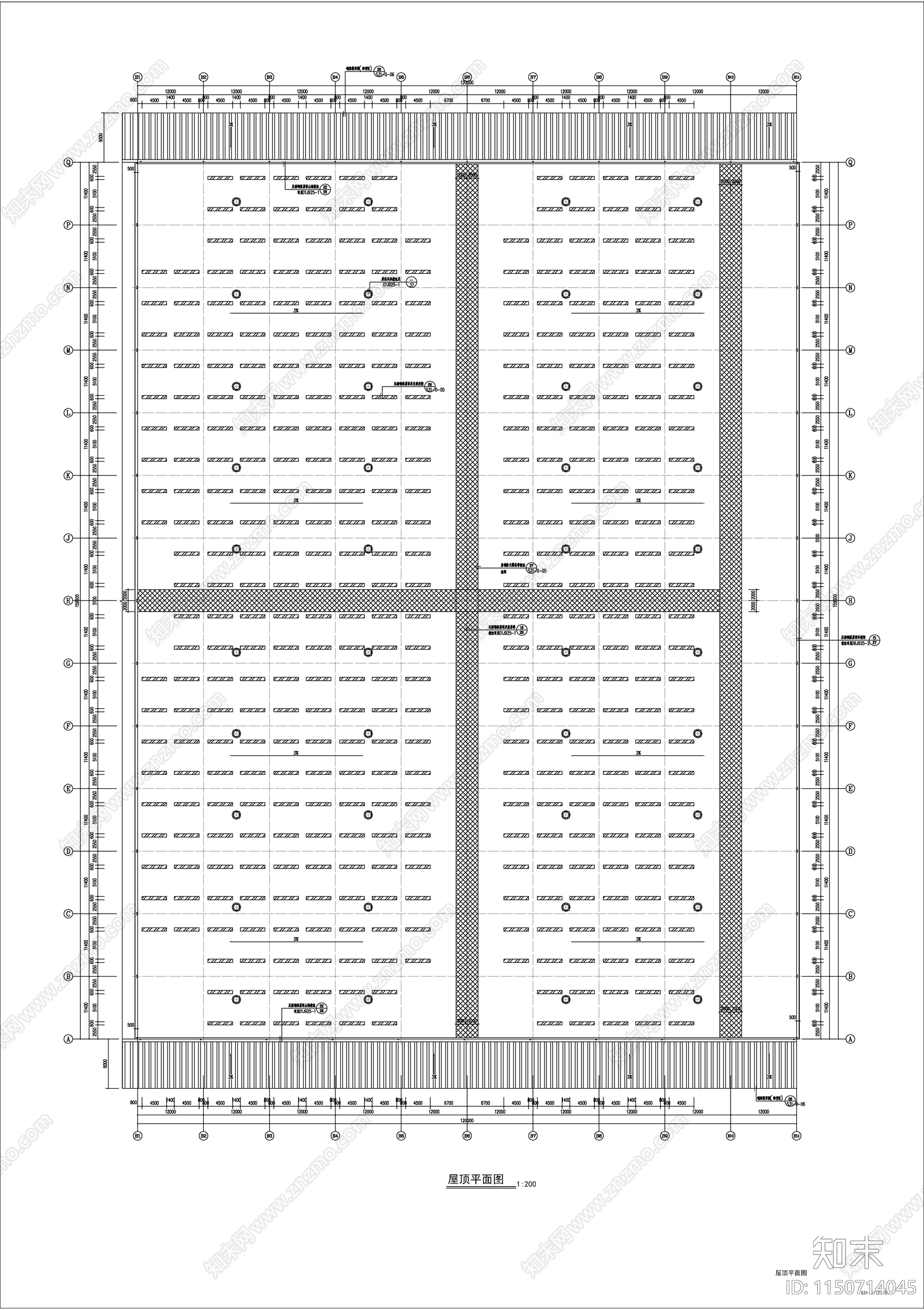 物流仓库建施图cad施工图下载【ID:1150714045】