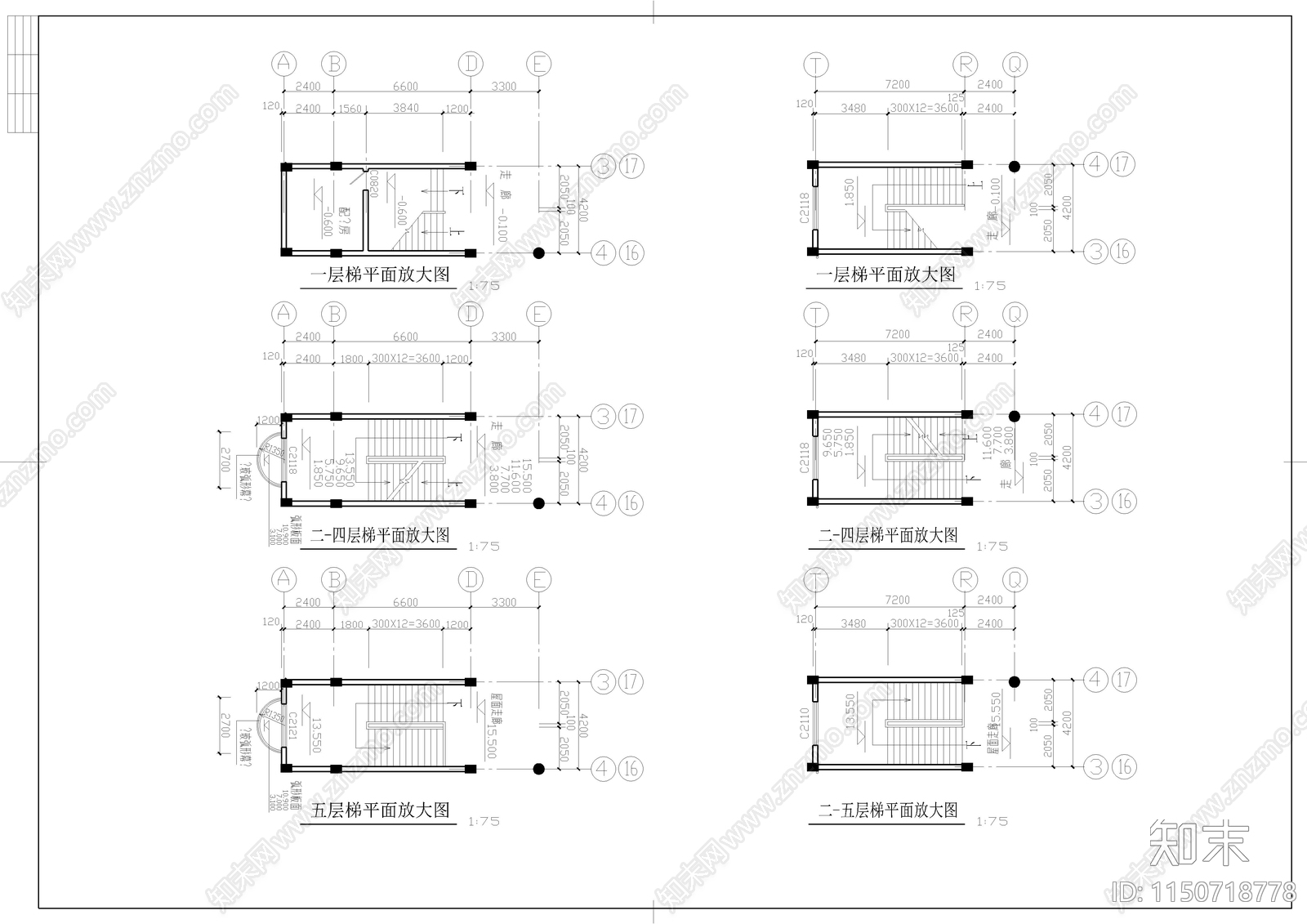 某中学建筑cad施工图下载【ID:1150718778】