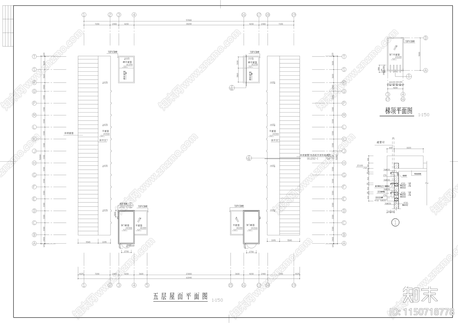 某中学建筑cad施工图下载【ID:1150718778】