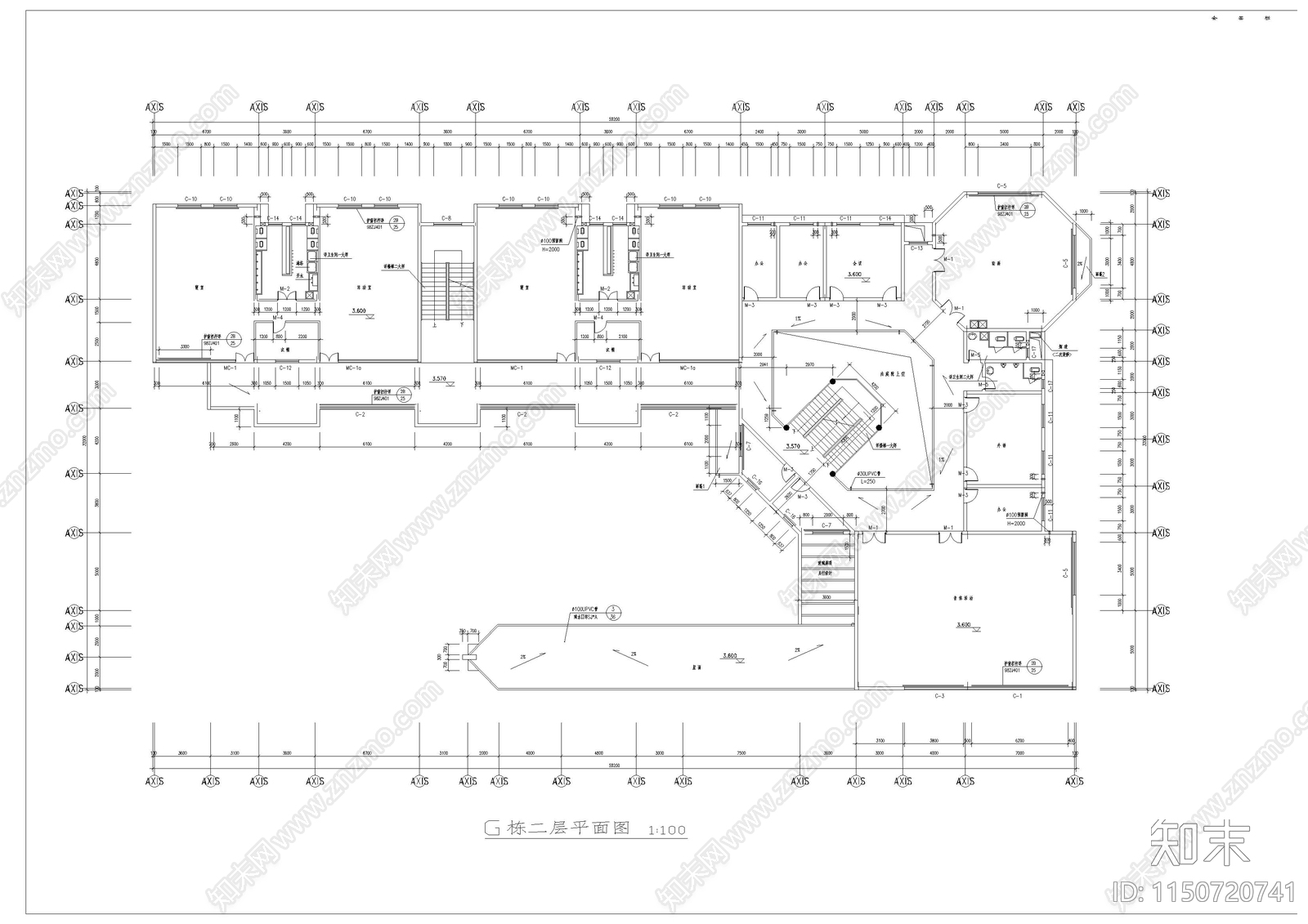 前海花园幼儿园cad施工图下载【ID:1150720741】