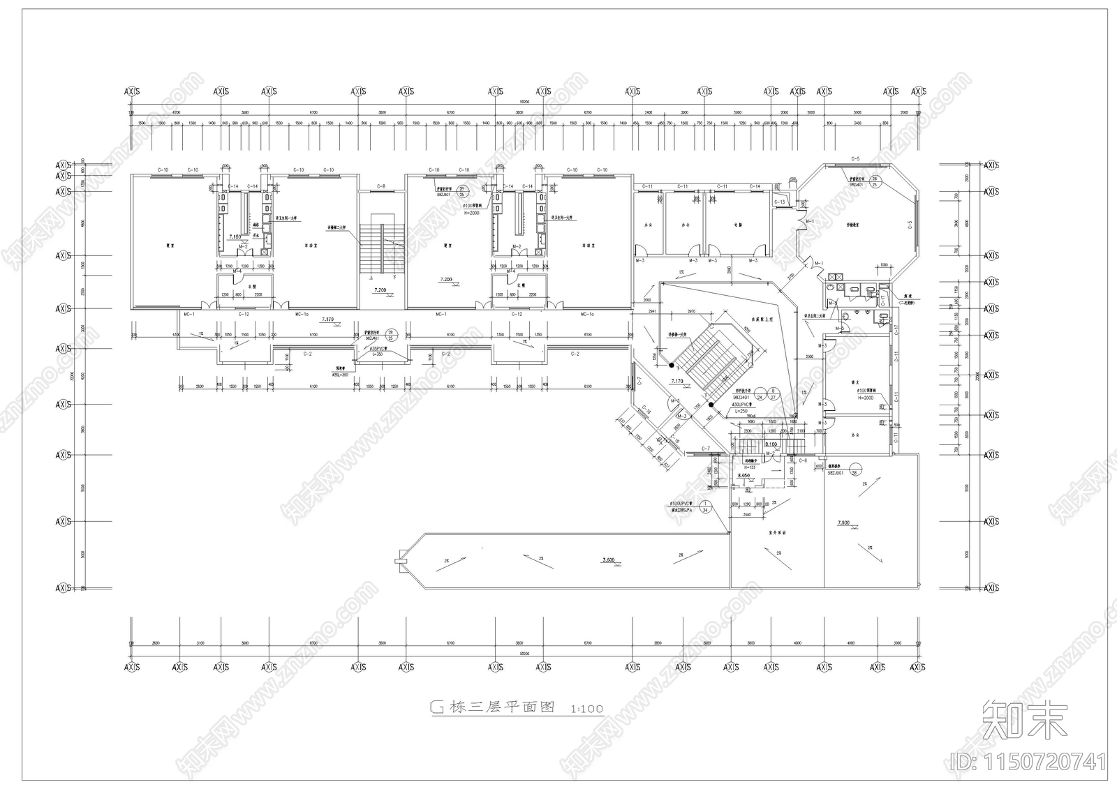 前海花园幼儿园cad施工图下载【ID:1150720741】