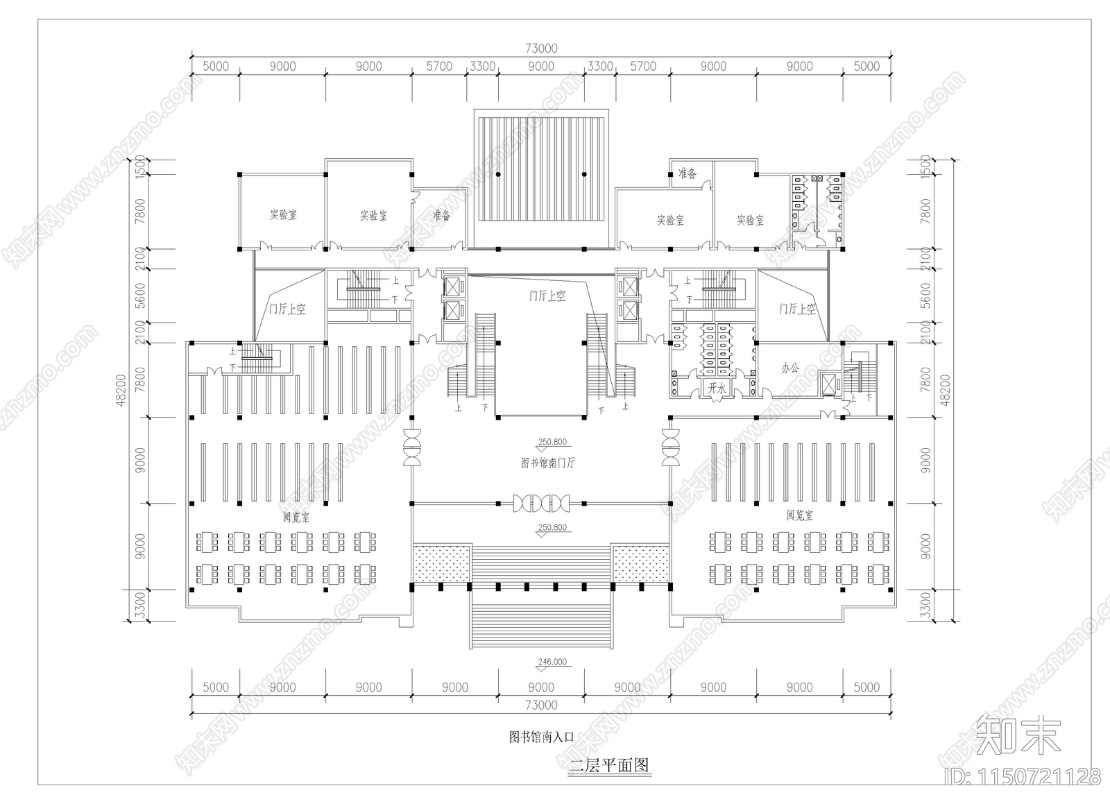 某高校综合楼图纸cad施工图下载【ID:1150721128】