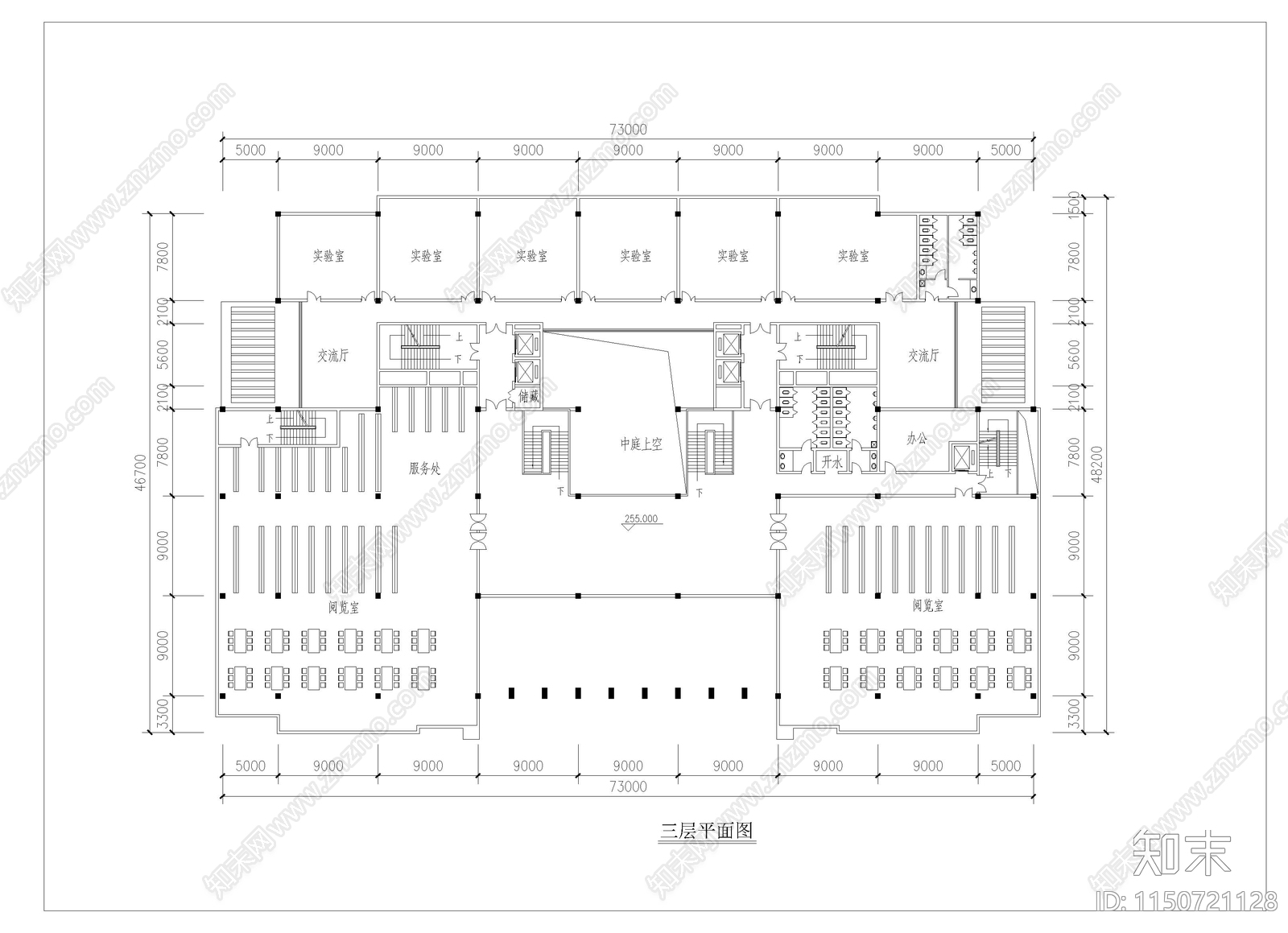 某高校综合楼图纸cad施工图下载【ID:1150721128】