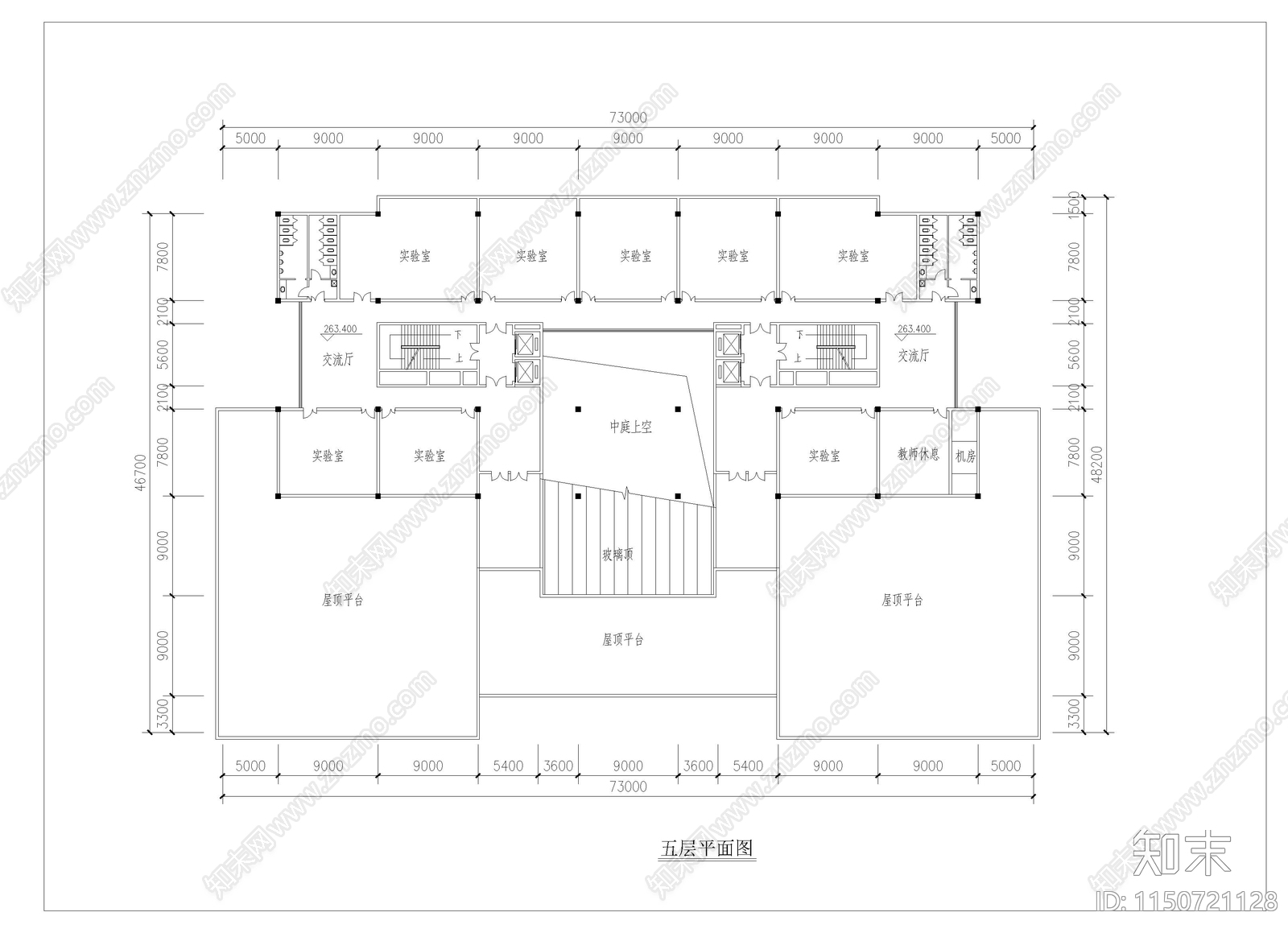 某高校综合楼图纸cad施工图下载【ID:1150721128】