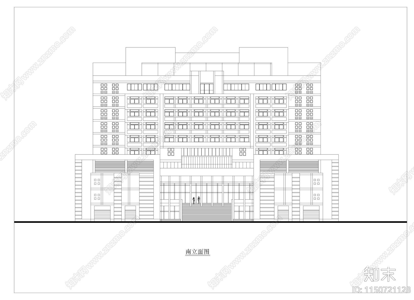 某高校综合楼图纸cad施工图下载【ID:1150721128】