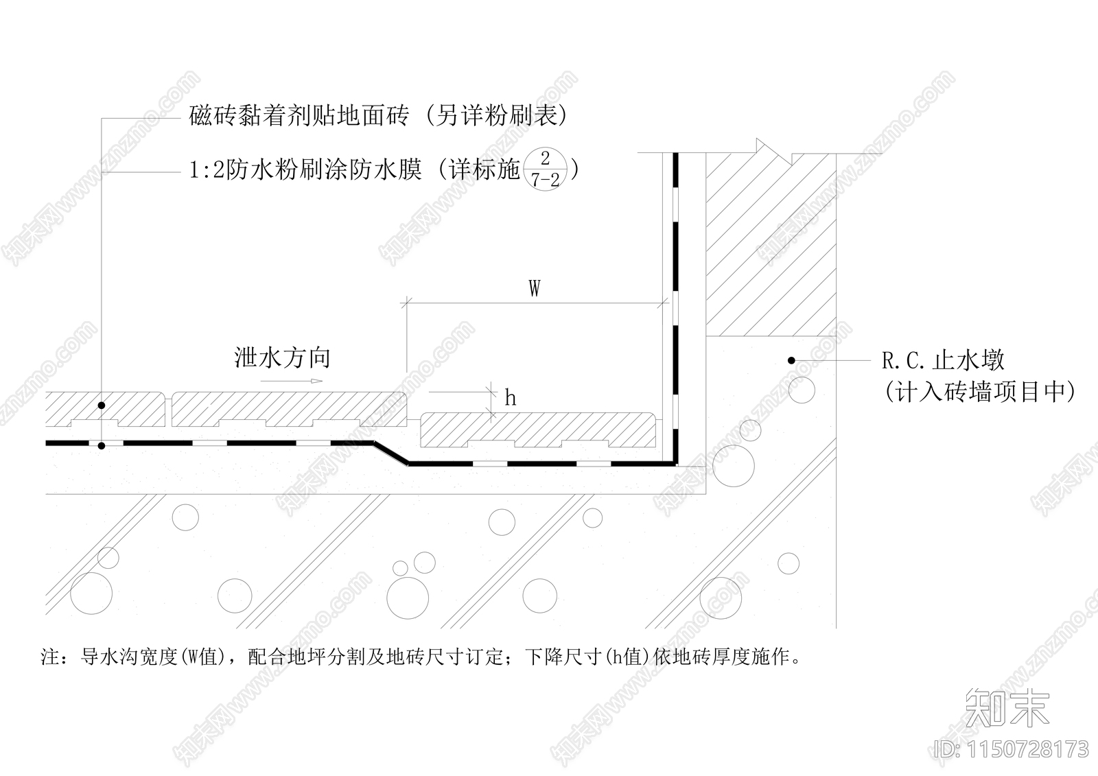 12种地沟及盖板节点cad施工图下载【ID:1150728173】