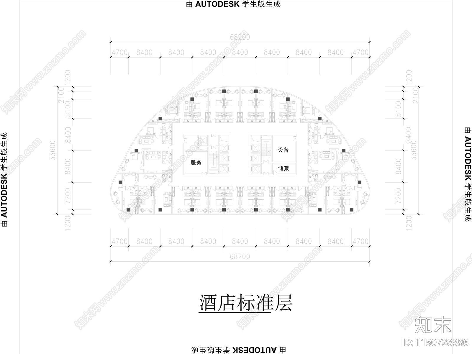 东湖国际广场方案平面图cad施工图下载【ID:1150728386】