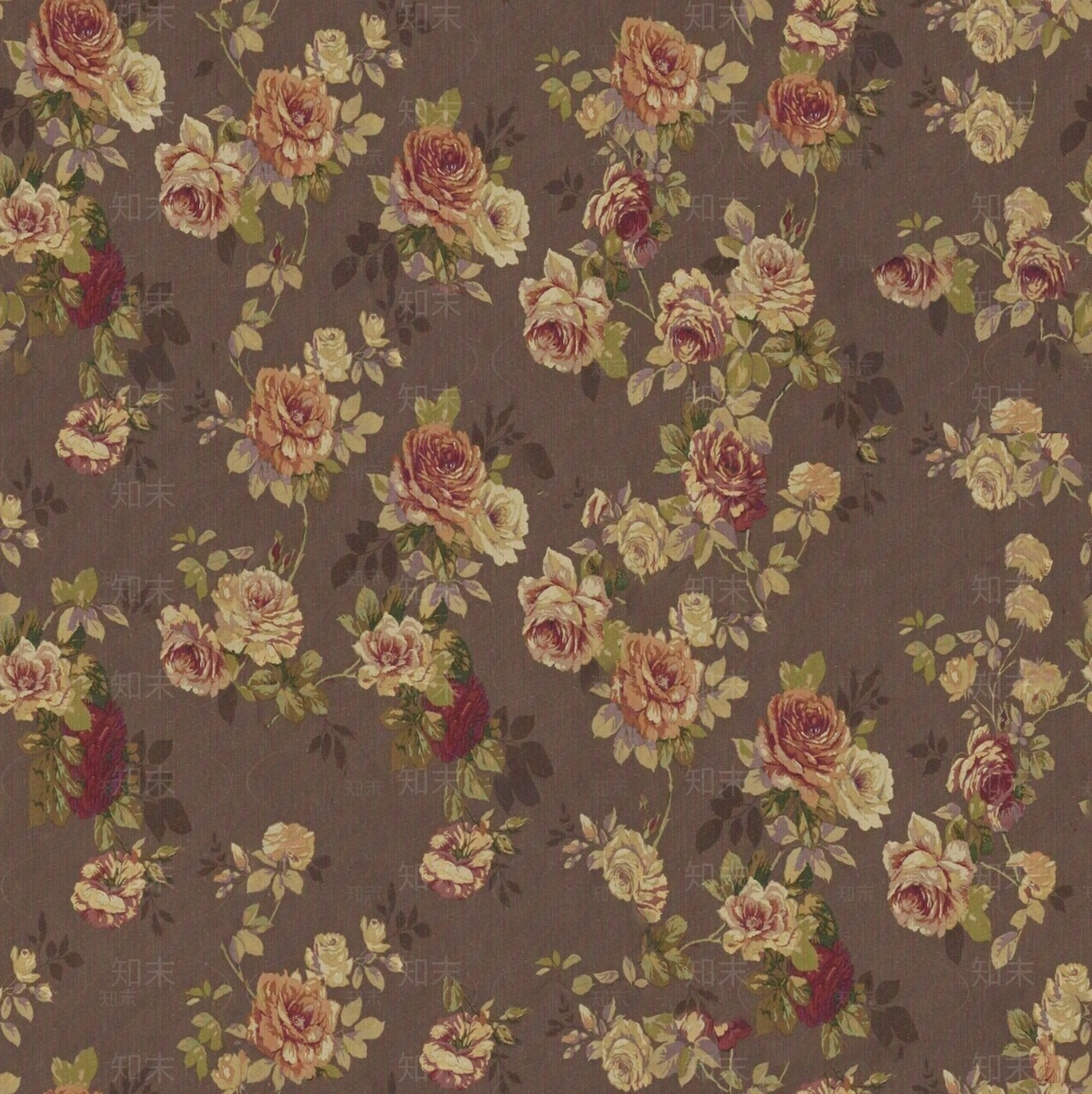 欧式棕色田园乡村壁纸贴图下载【ID:1150730961】