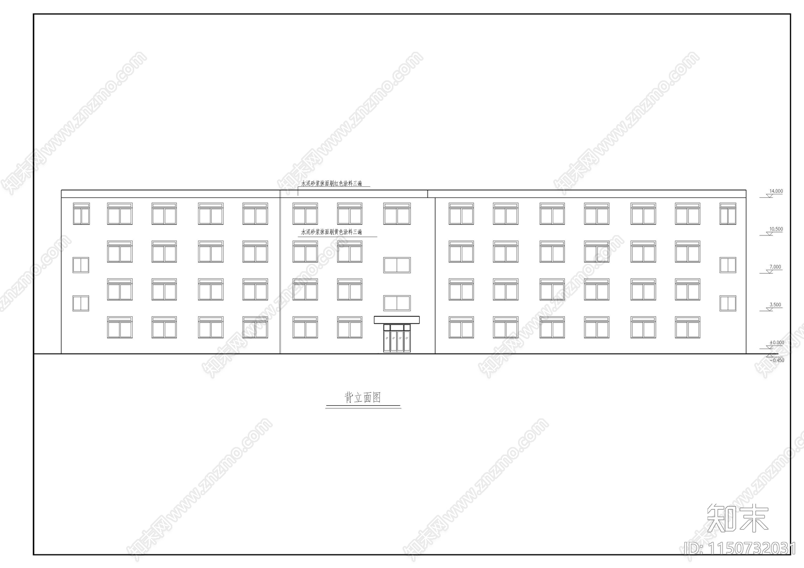 小学教学楼cad施工图下载【ID:1150732031】