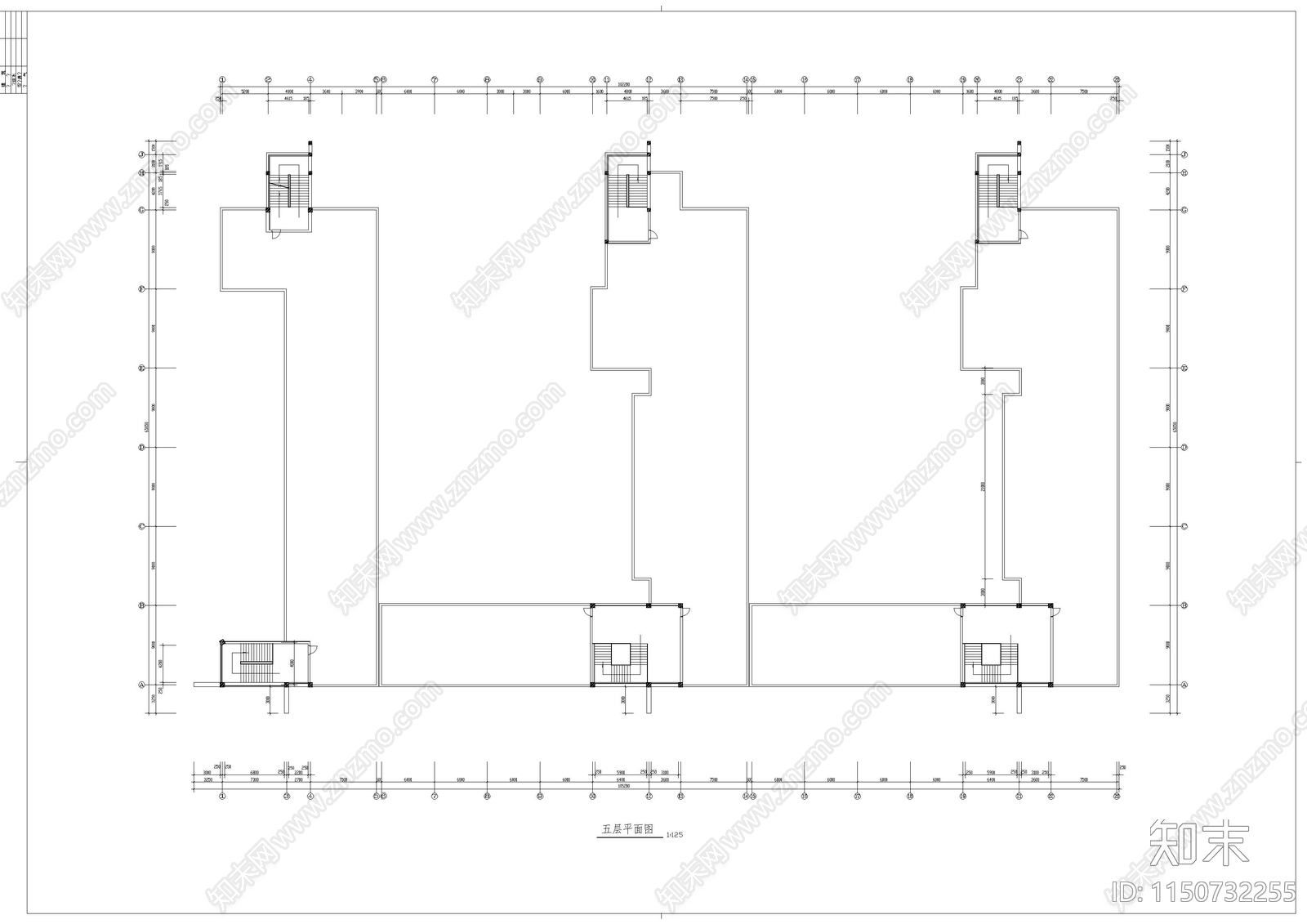 小学教学楼建筑cad施工图下载【ID:1150732255】