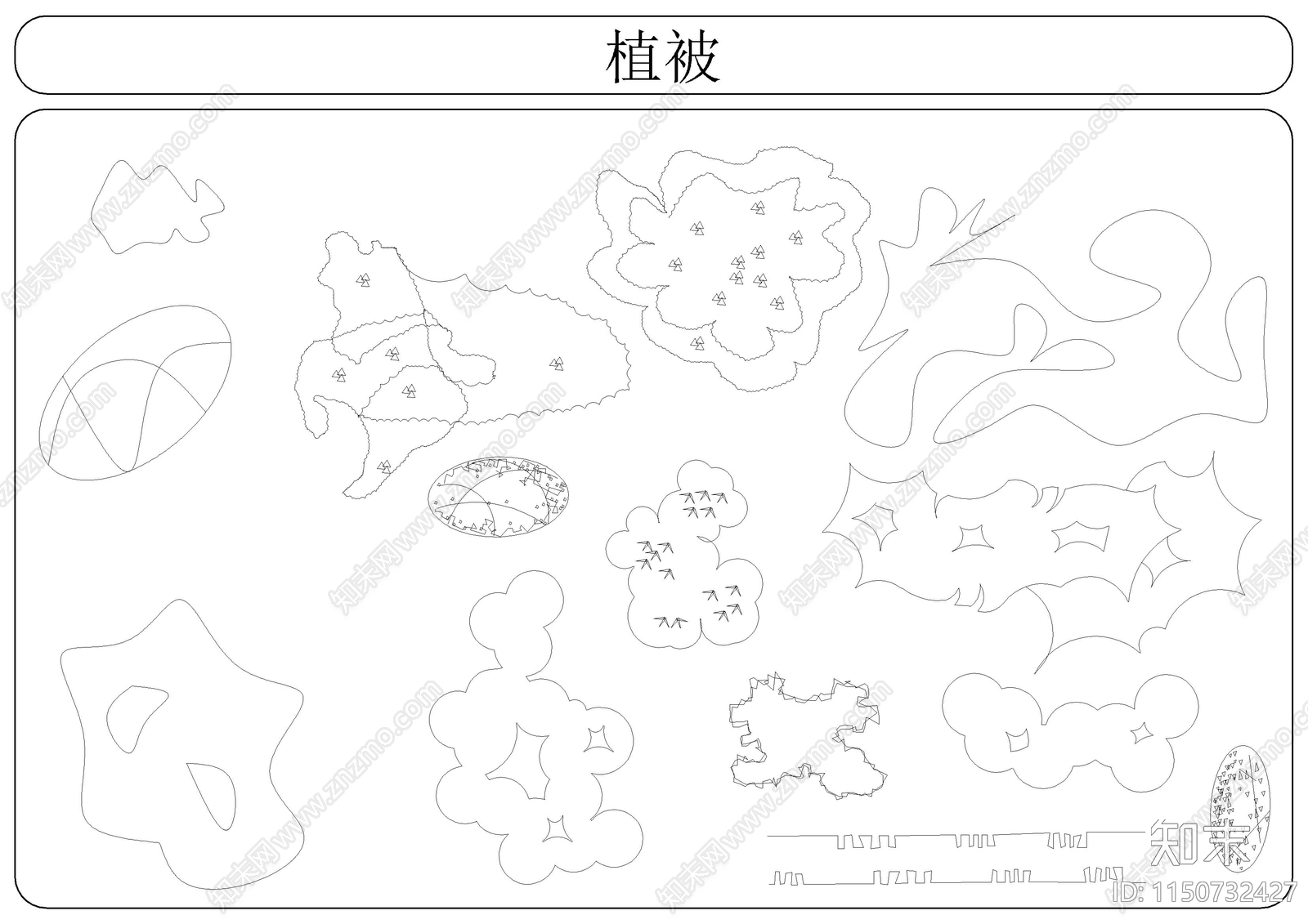 深圳园林植物苗木图例施工图下载【ID:1150732427】