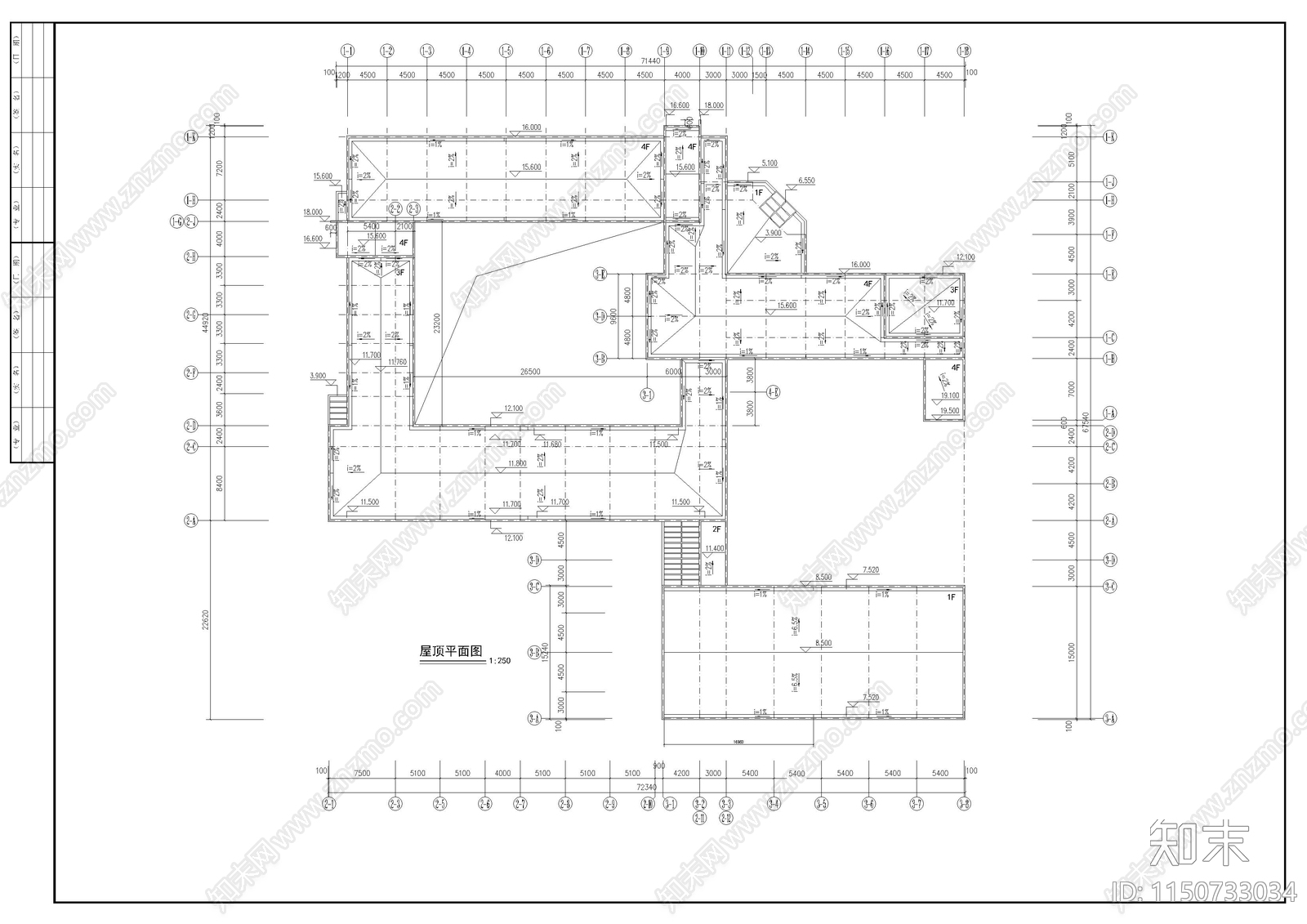 小学教学楼cad施工图下载【ID:1150733034】