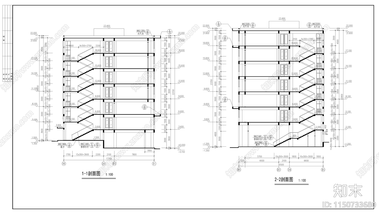 学生公寓cad施工图下载【ID:1150733680】