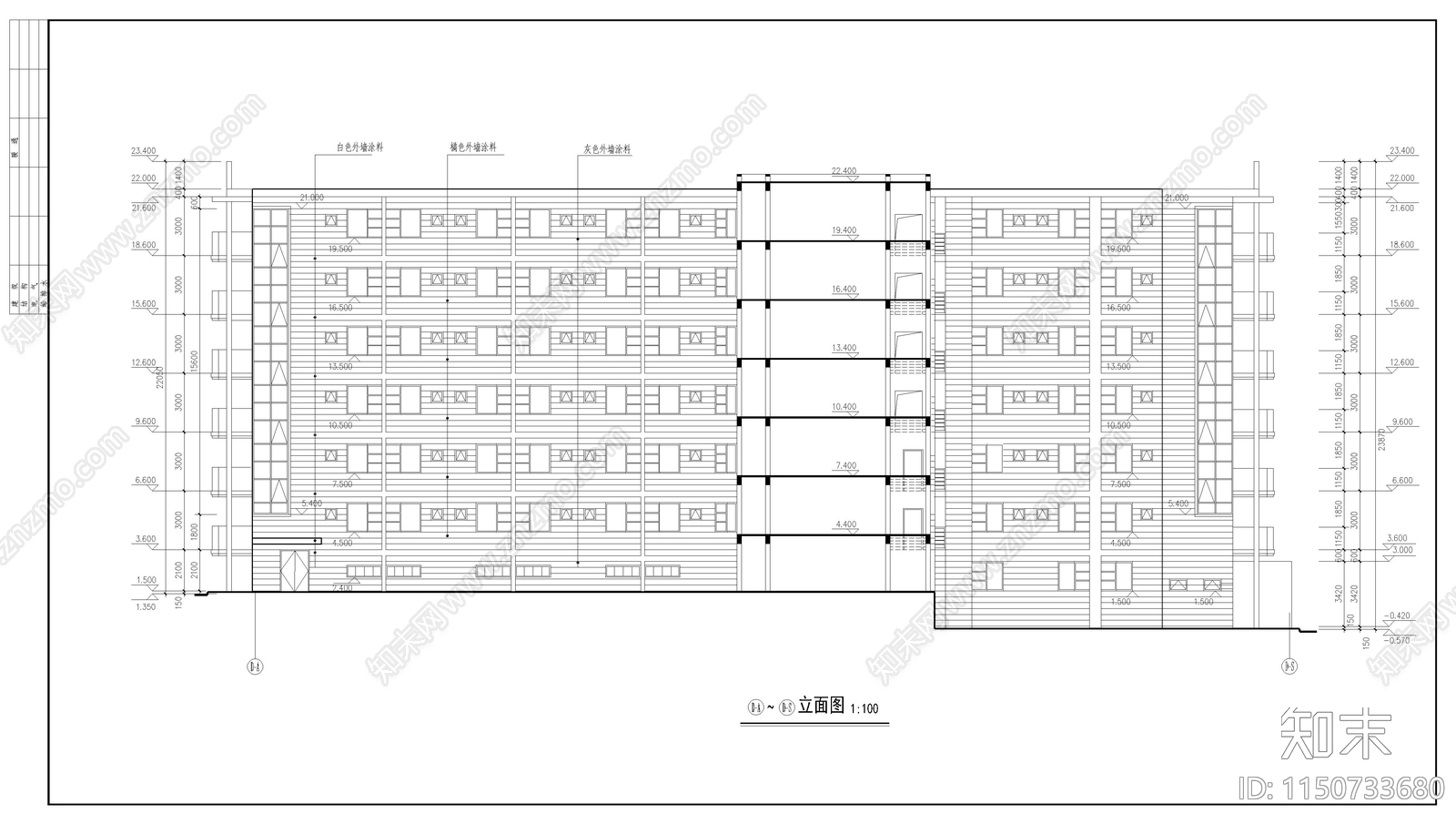 学生公寓cad施工图下载【ID:1150733680】