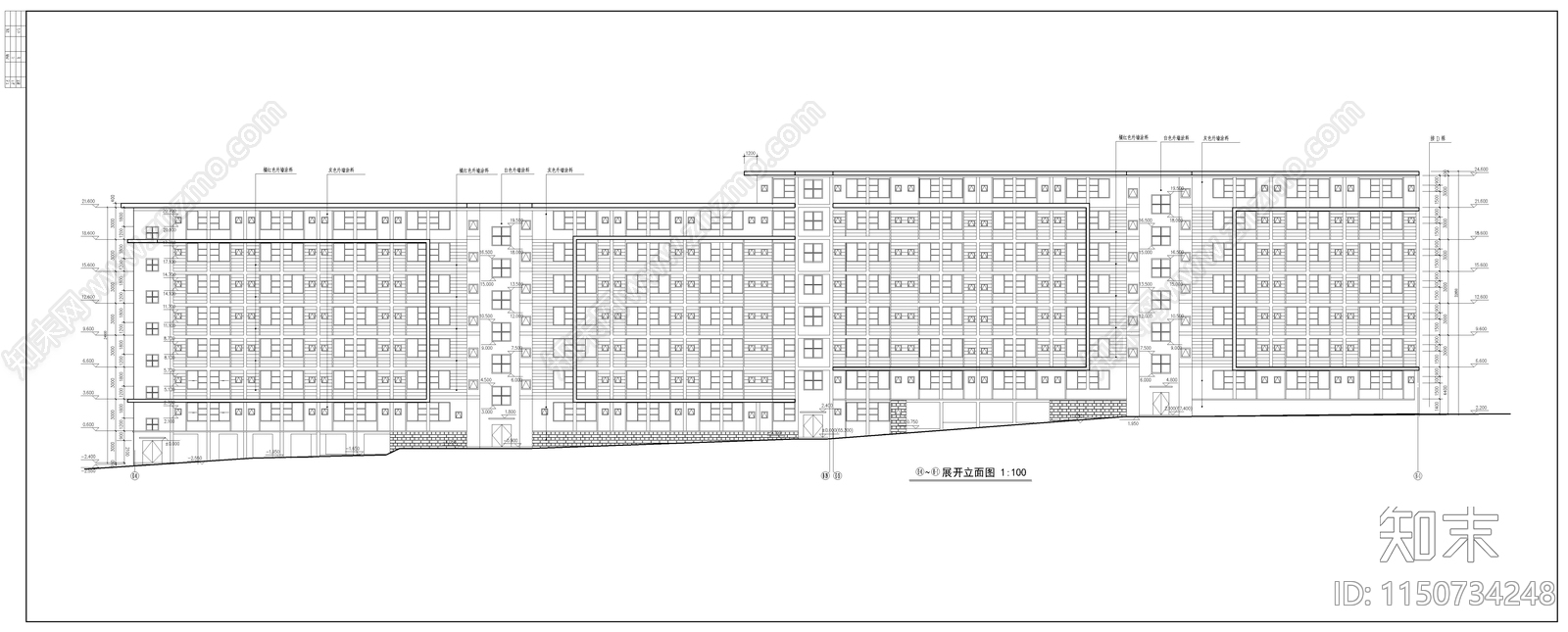 学生公寓cad施工图下载【ID:1150734248】