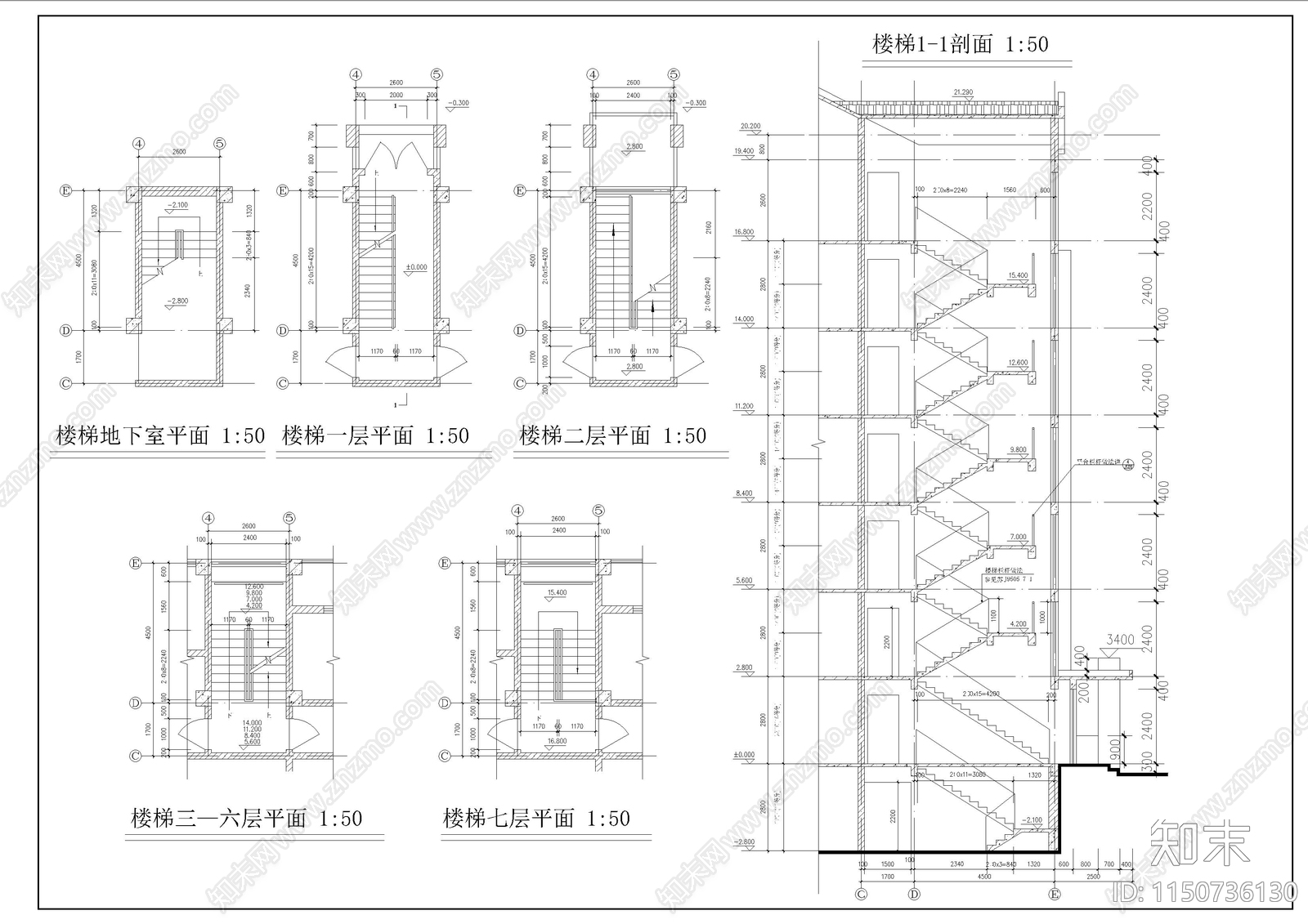 学生公寓cad施工图下载【ID:1150736130】