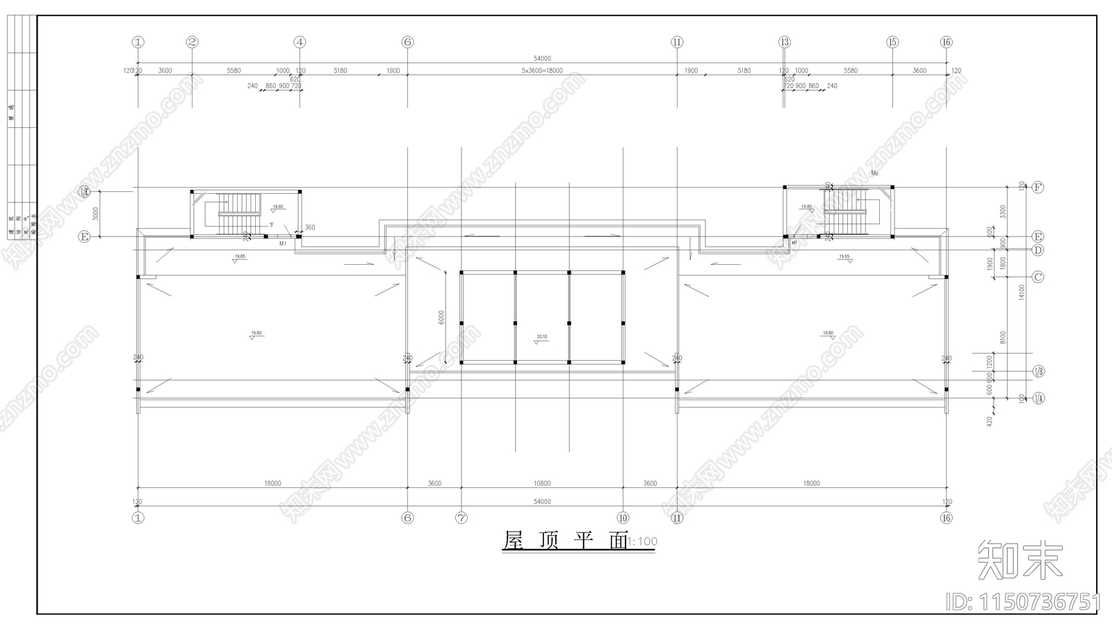 学生宿舍建筑cad施工图下载【ID:1150736751】