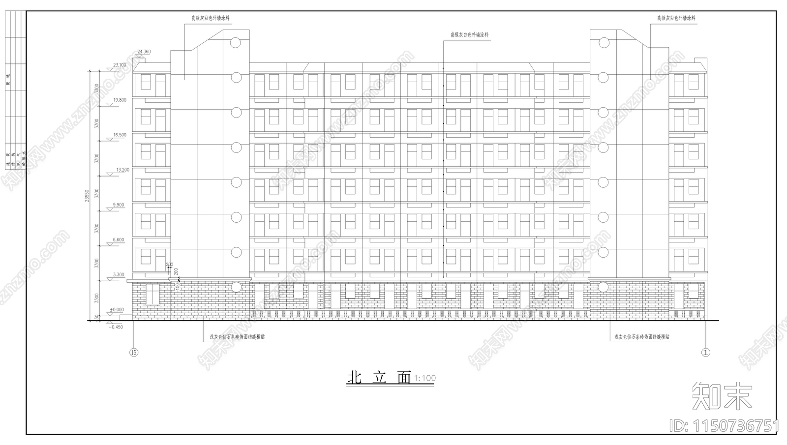 学生宿舍建筑cad施工图下载【ID:1150736751】