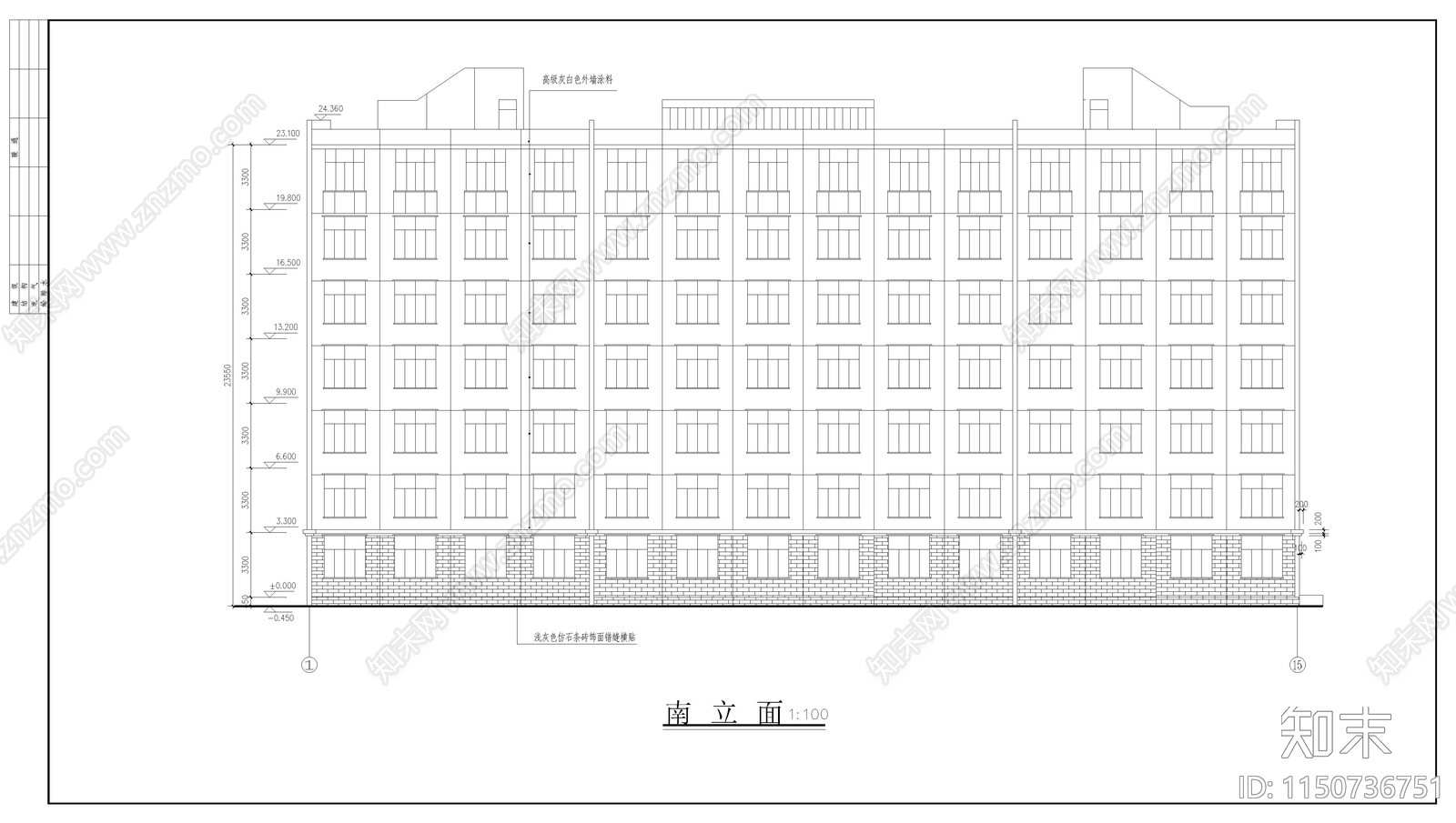 学生宿舍建筑cad施工图下载【ID:1150736751】