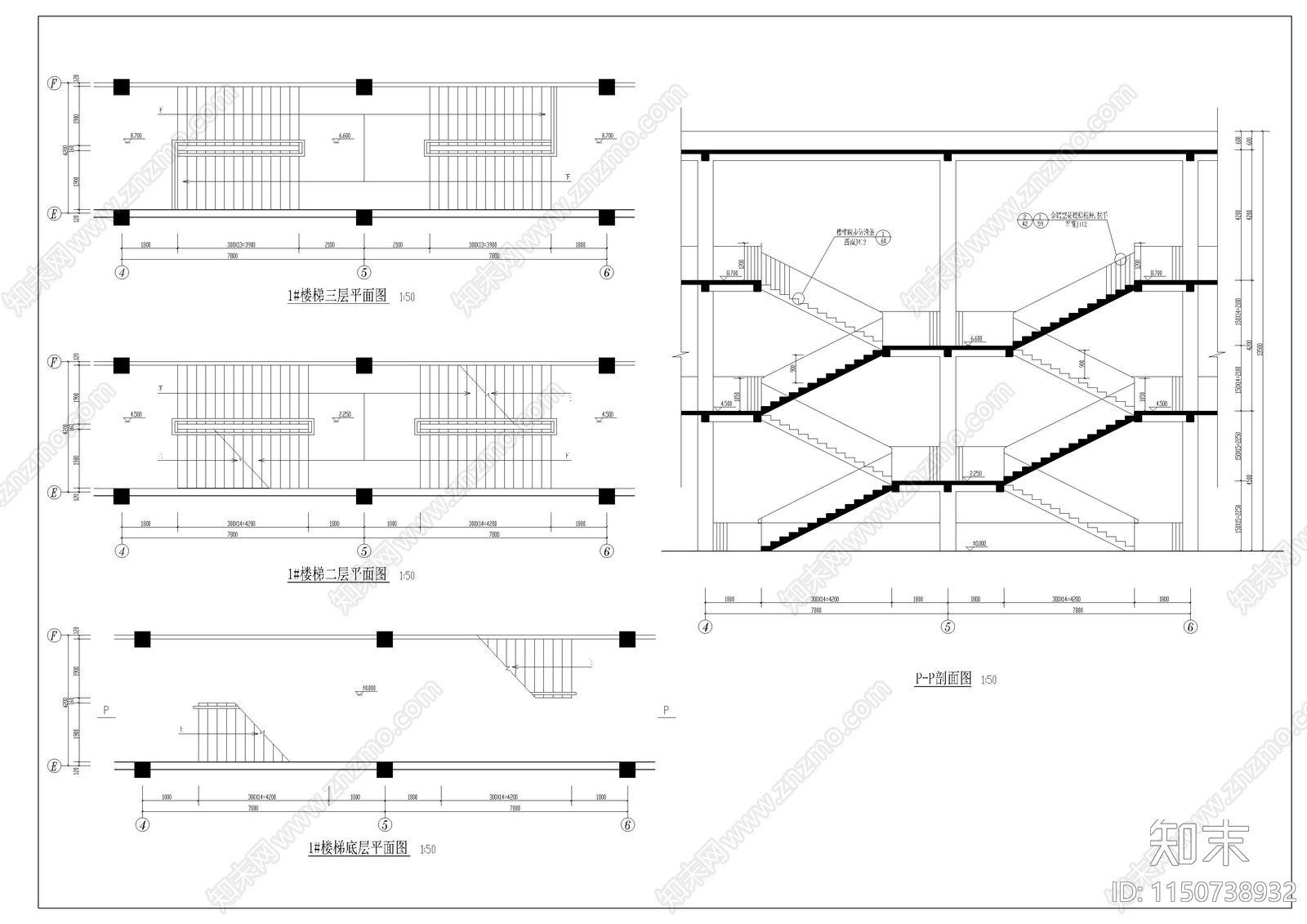 学校食堂建筑cad施工图下载【ID:1150738932】