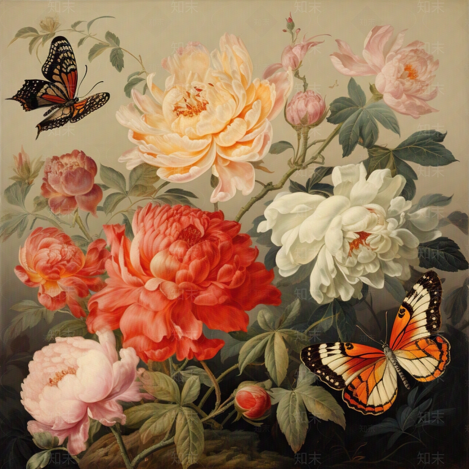 写实月季花装饰画贴图下载【ID:1150739719】