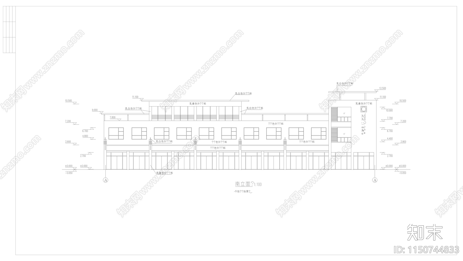 徽派建筑详图cad施工图下载【ID:1150744833】