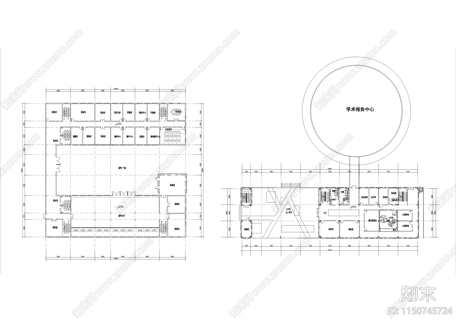 学校综合楼平面图施工图下载【ID:1150745724】