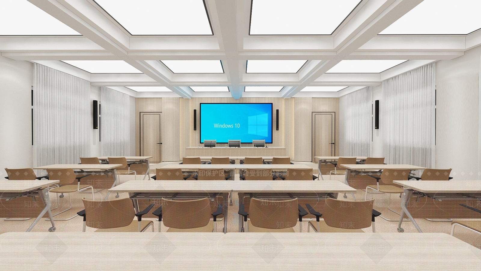 现代教室3D模型下载【ID:1214242809】