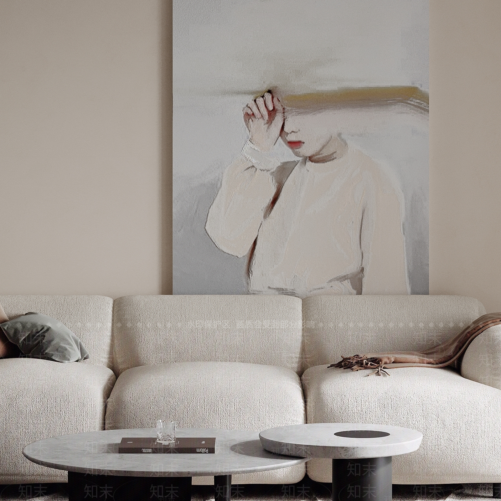 现代人物挂画SU模型下载【ID:1150758194】