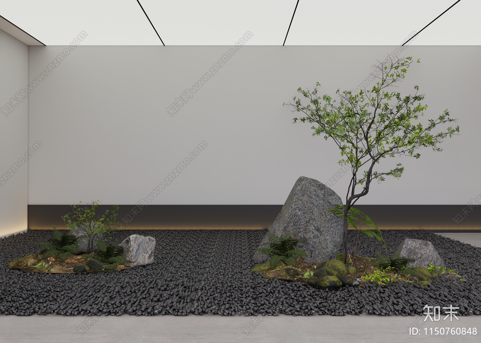 现代景观造景3D模型下载【ID:1150760848】