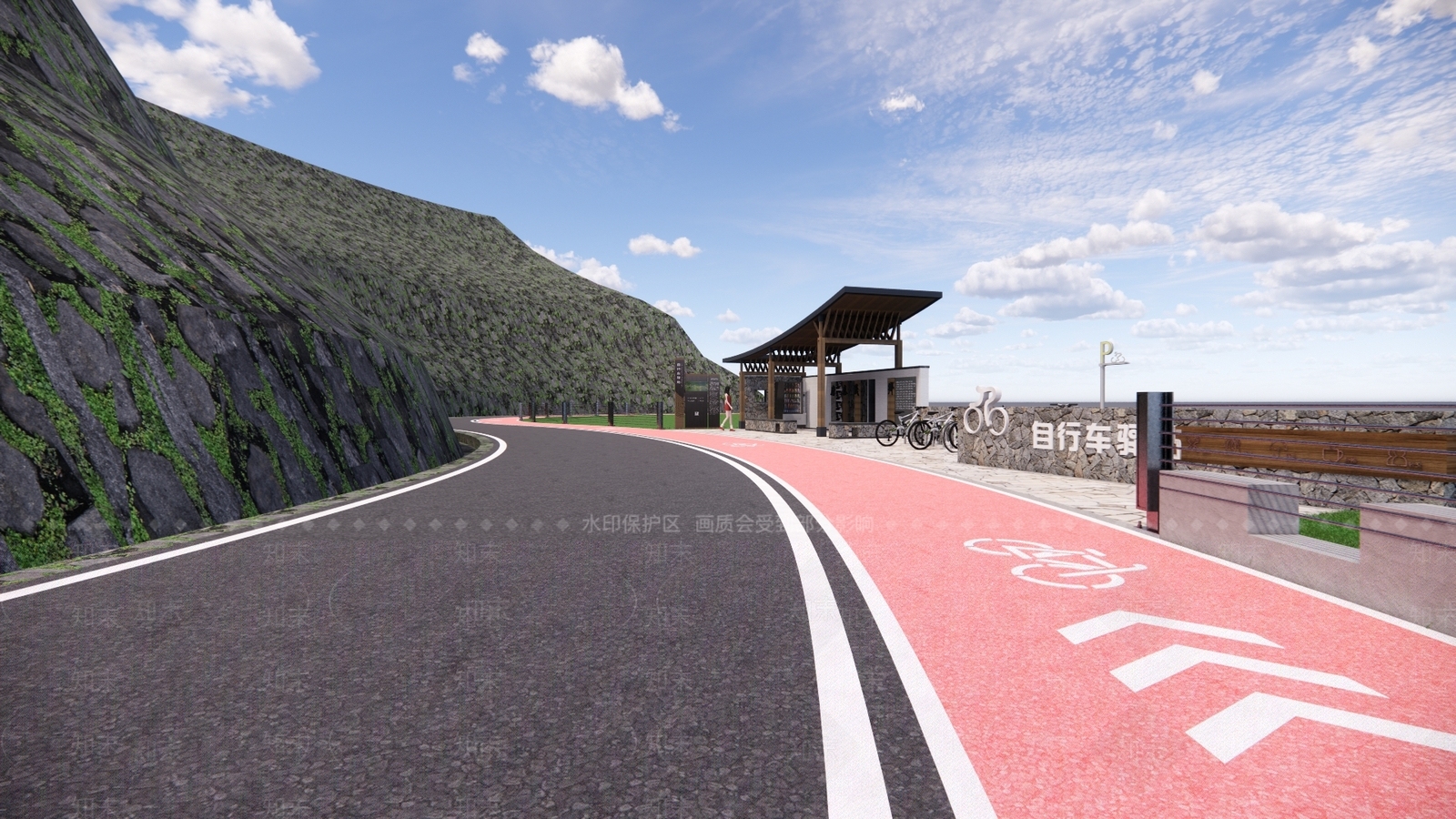 新中式驿站建筑SU模型下载【ID:1150761783】