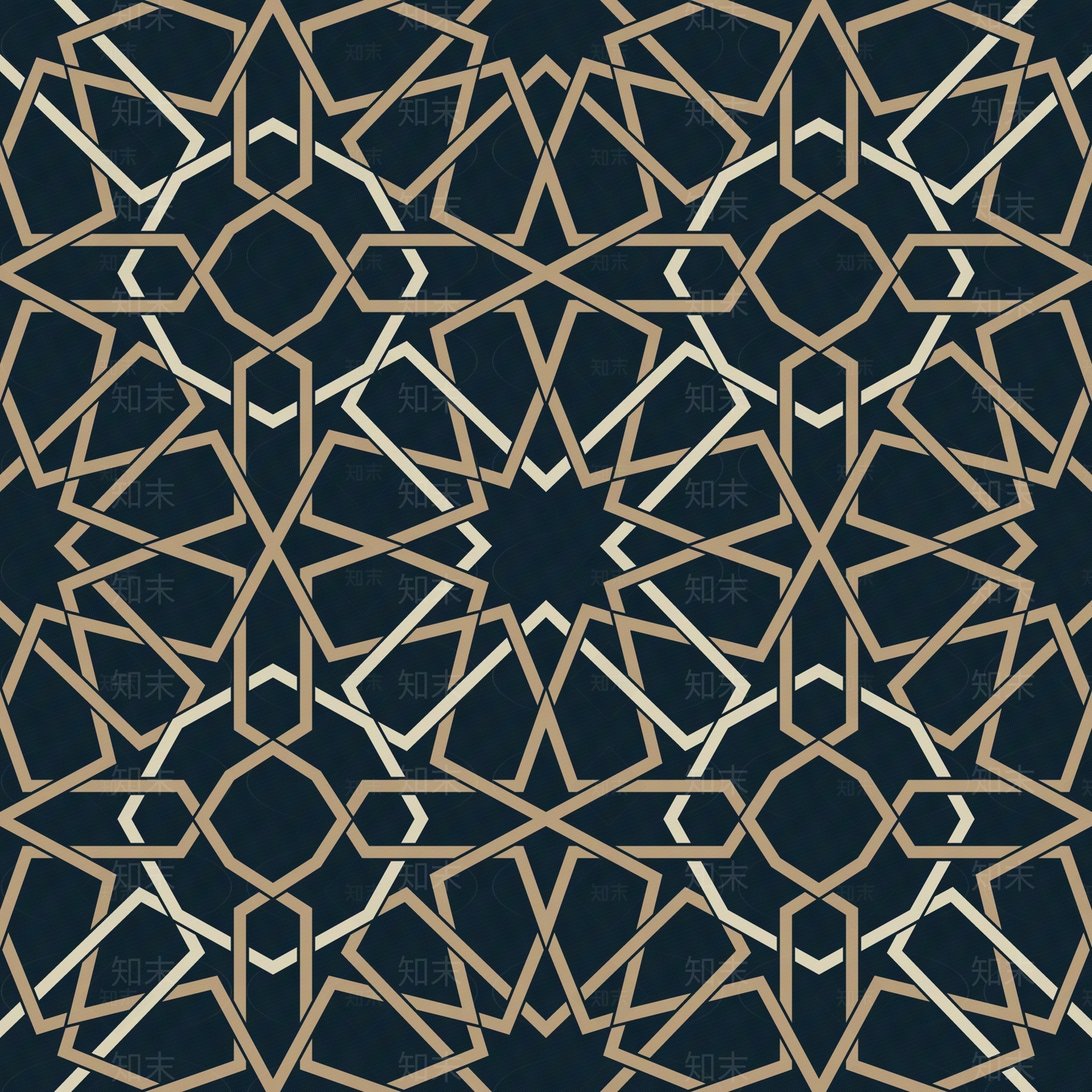 复古阿拉伯花纹壁纸贴图下载【ID:1150767658】