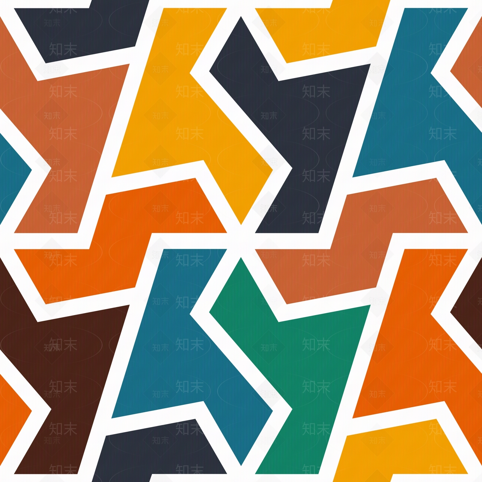 复古阿拉伯花纹壁纸贴图下载【ID:1150767974】