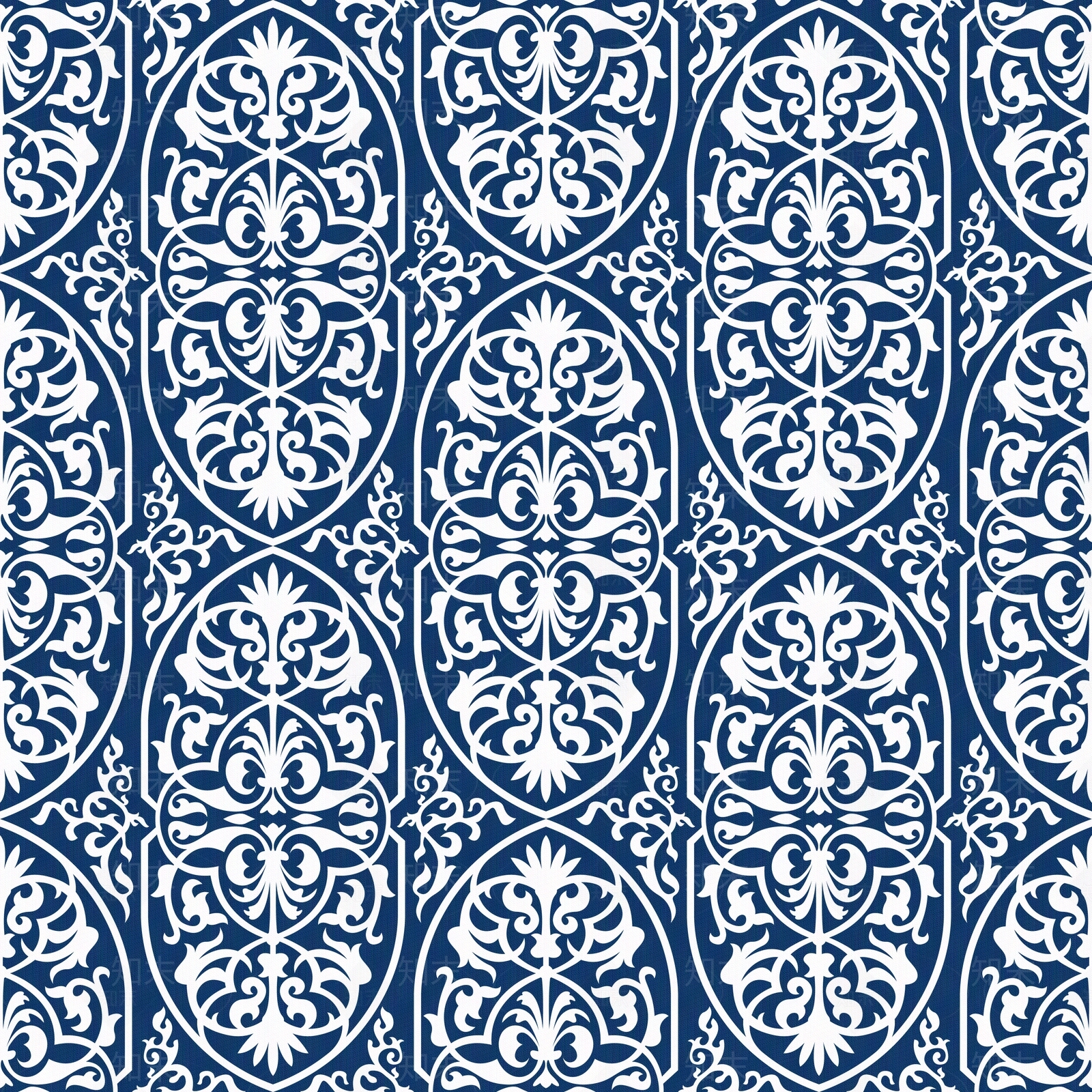 复古阿拉伯花纹壁纸贴图下载【ID:1150768084】