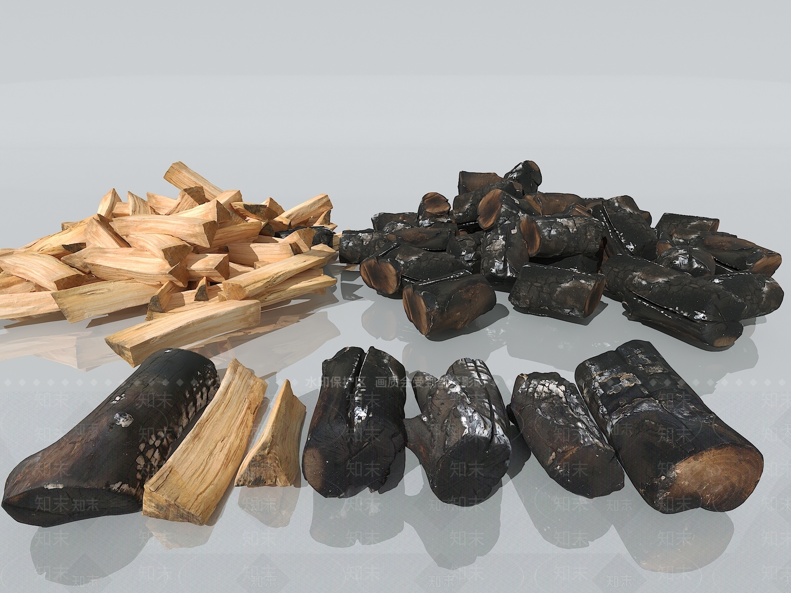 柴火堆3D模型下载【ID:1150768149】