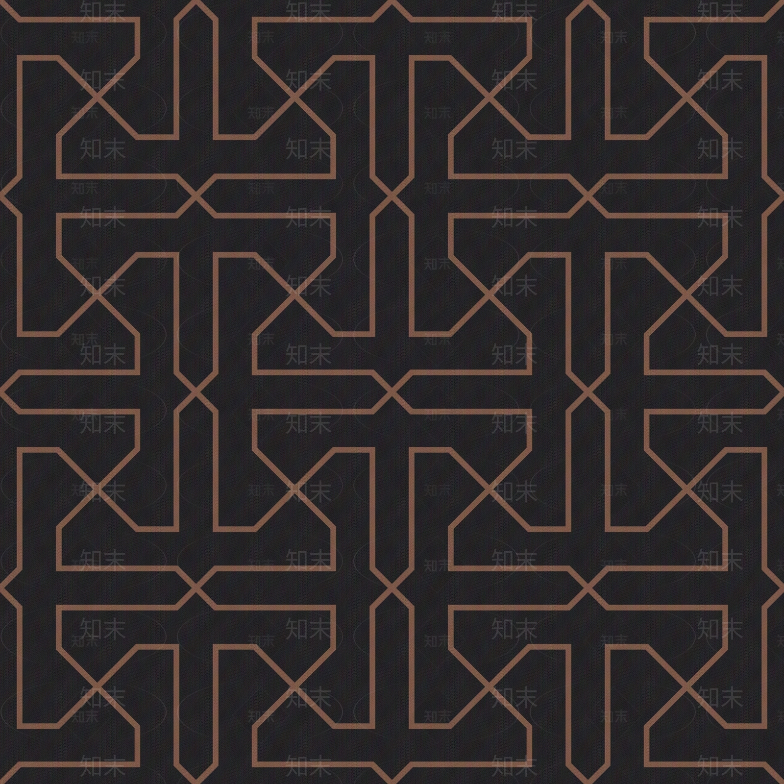 复古阿拉伯花纹壁纸贴图下载【ID:1150768186】