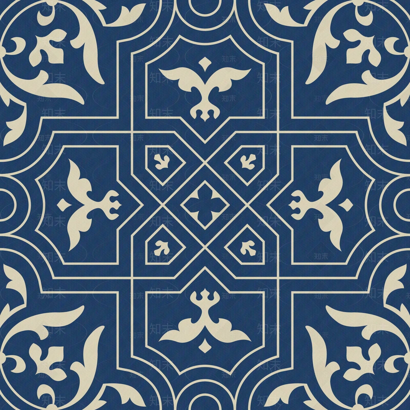 复古阿拉伯花纹壁纸贴图下载【ID:1150768168】
