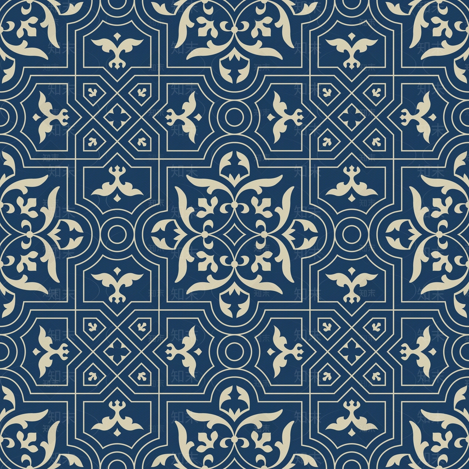 复古阿拉伯花纹壁纸贴图下载【ID:1150768270】
