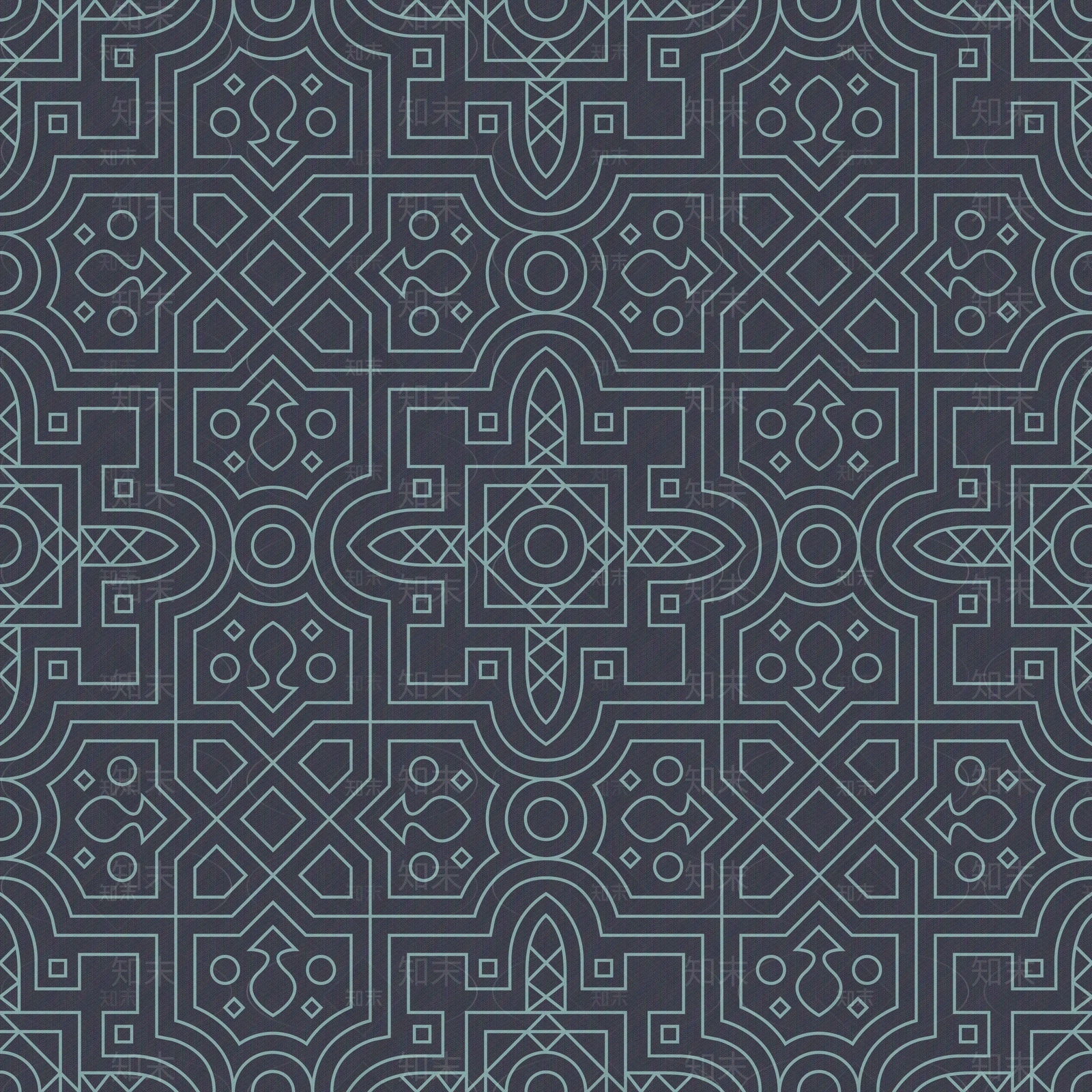 复古阿拉伯花纹壁纸贴图下载【ID:1150768244】