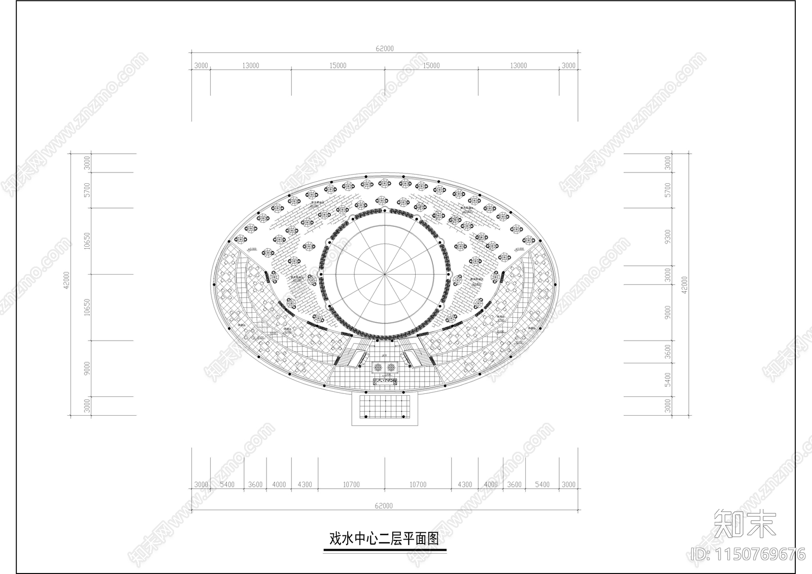 3000㎡游泳cad施工图下载【ID:1150769676】