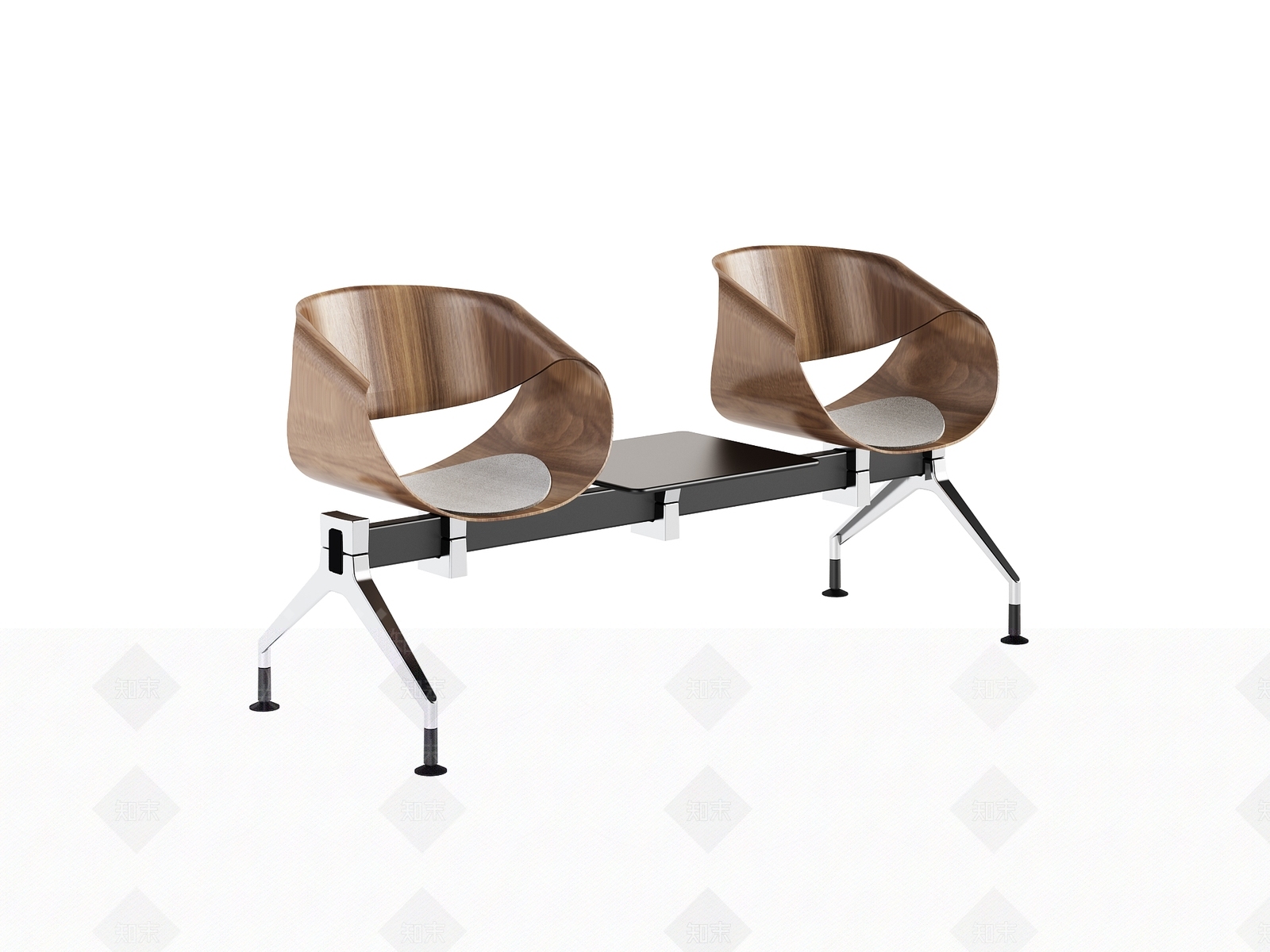 现代简约等候椅3D模型下载【ID:1150777540】