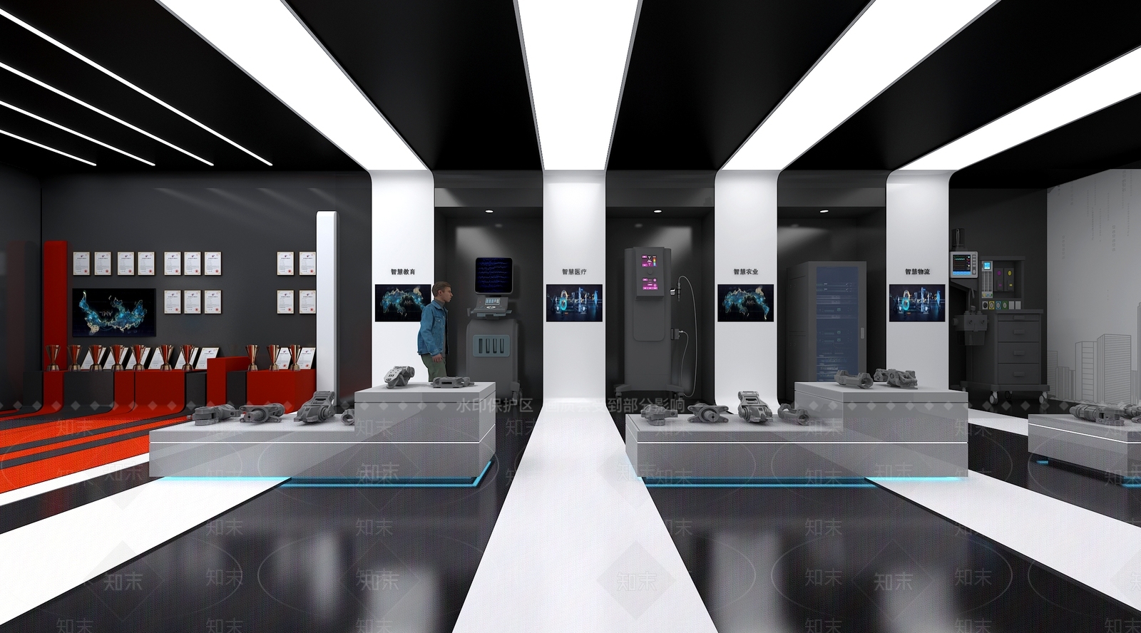 现代指挥控制室3D模型下载【ID:1150790967】