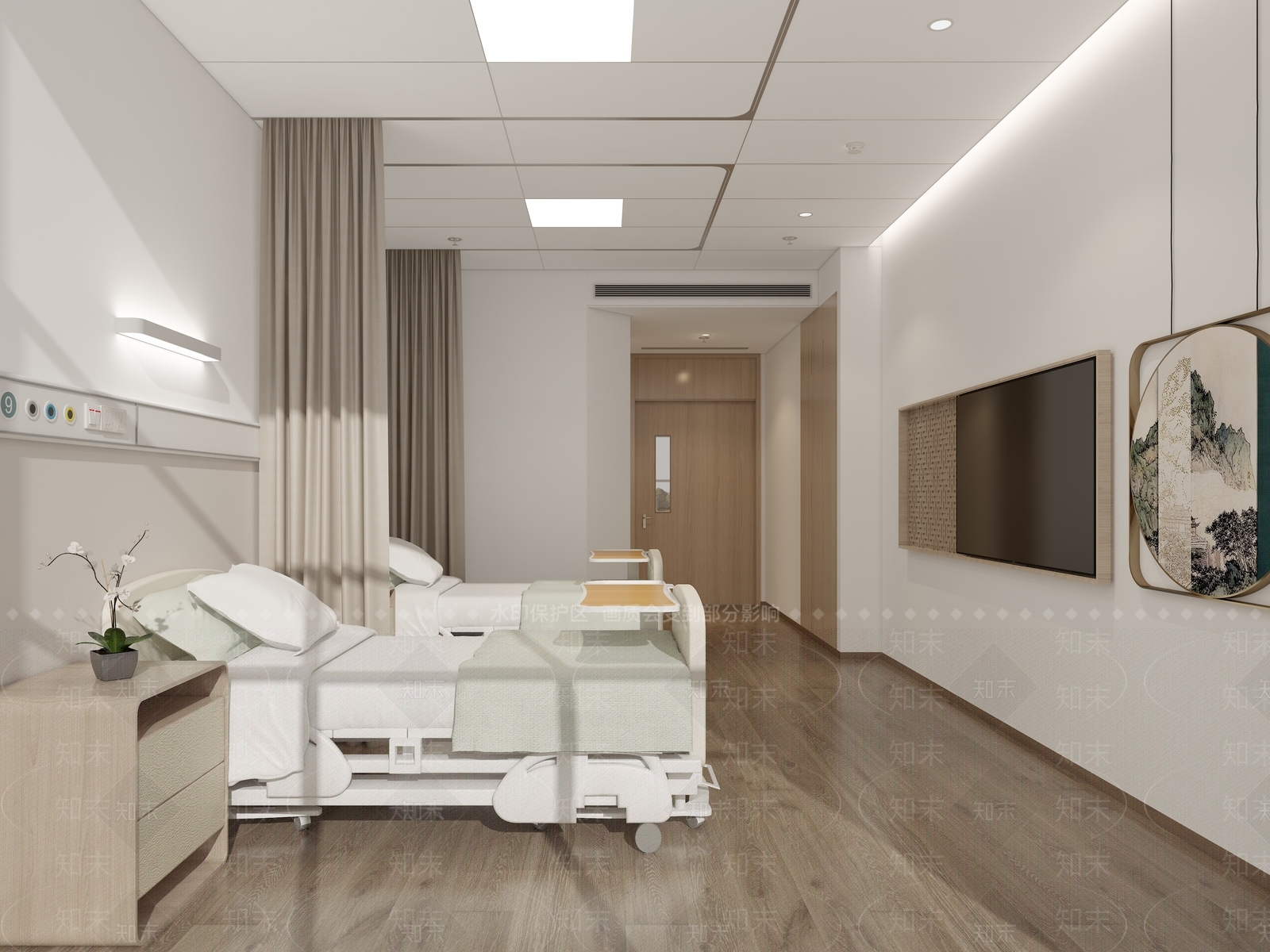 现代医院病房3D模型下载【ID:1150802586】