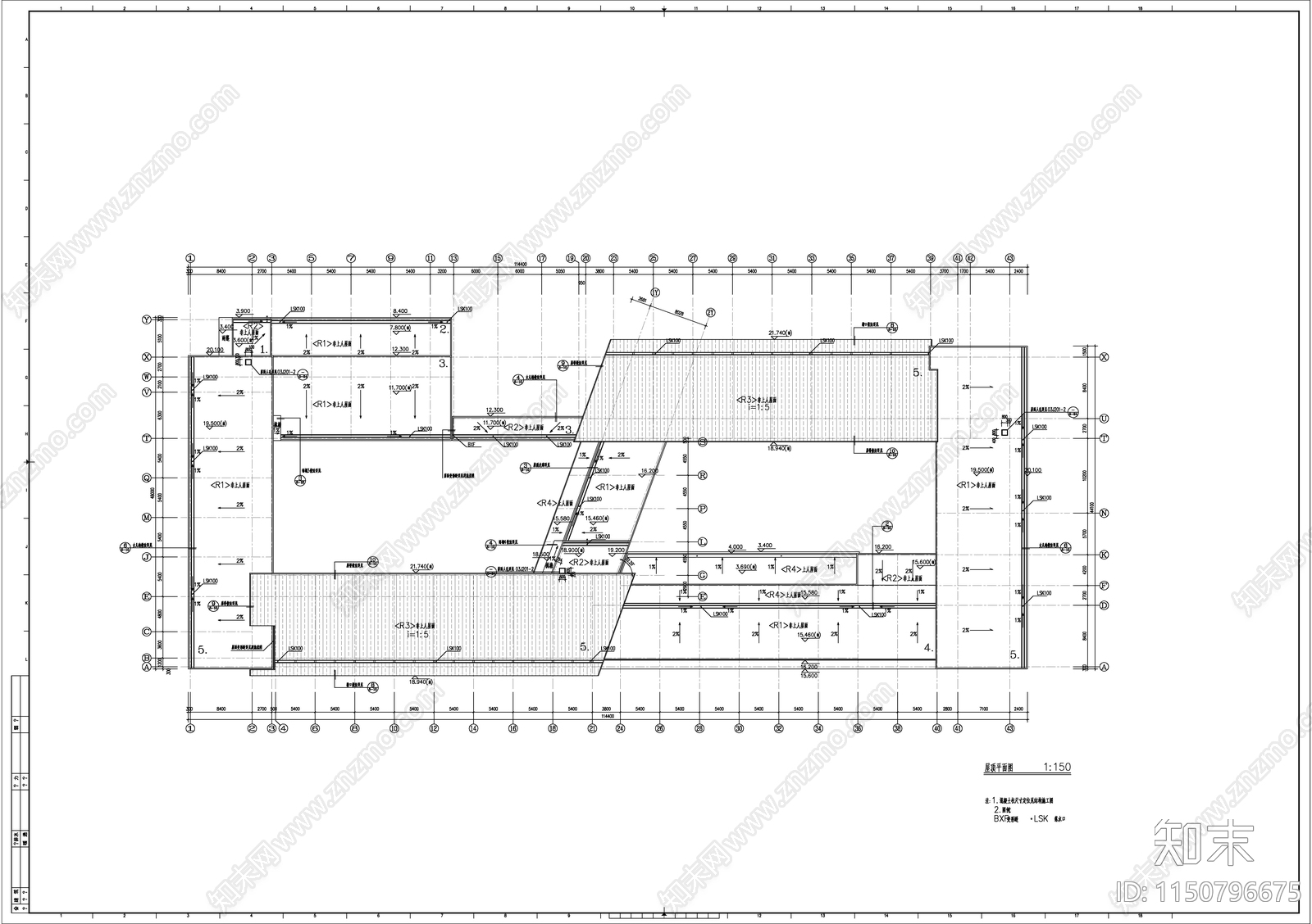 某高校教学实验楼建筑cad施工图下载【ID:1150796675】